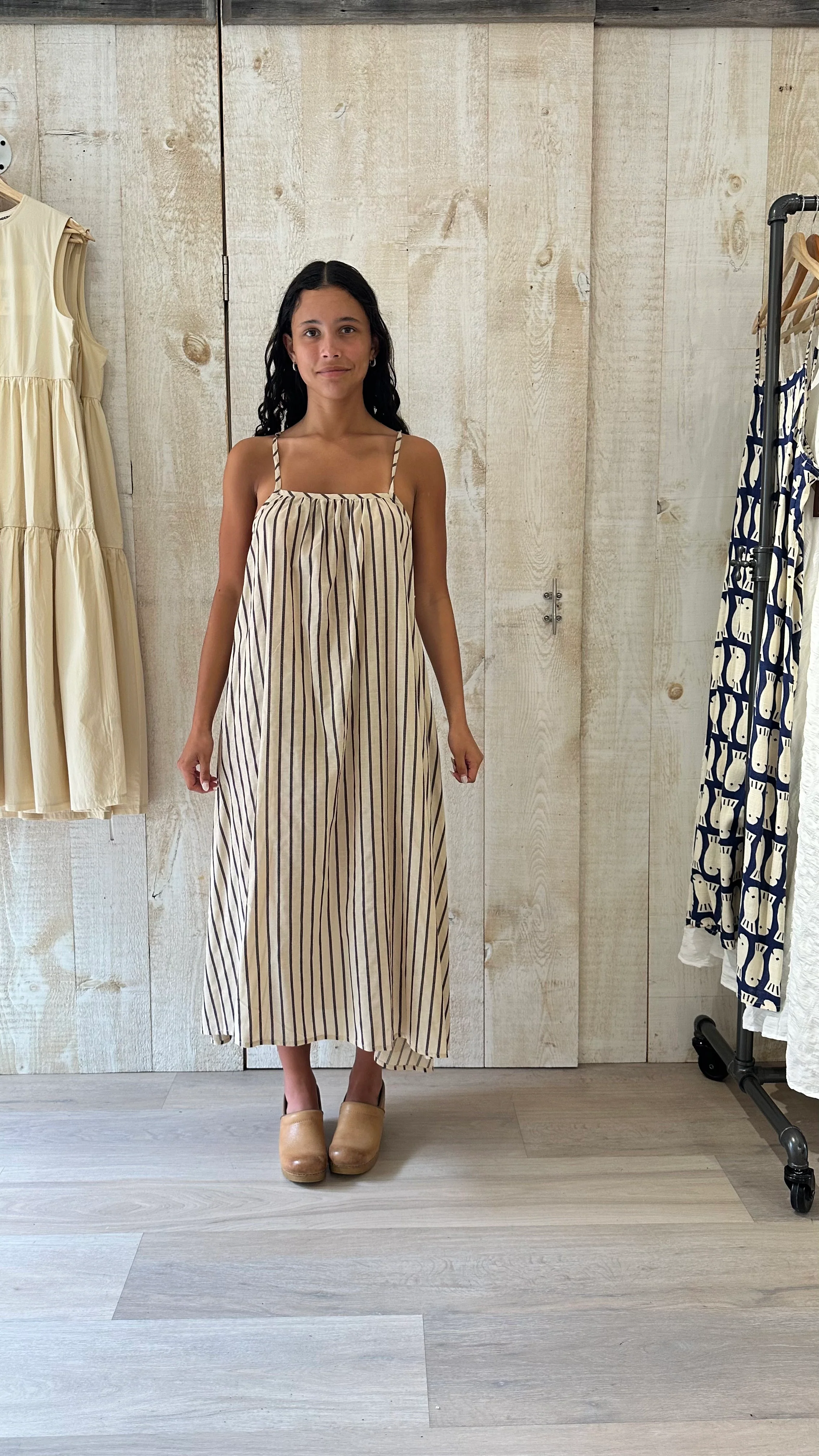 Leda Maxi Simple Tie Back Dress - Image 6