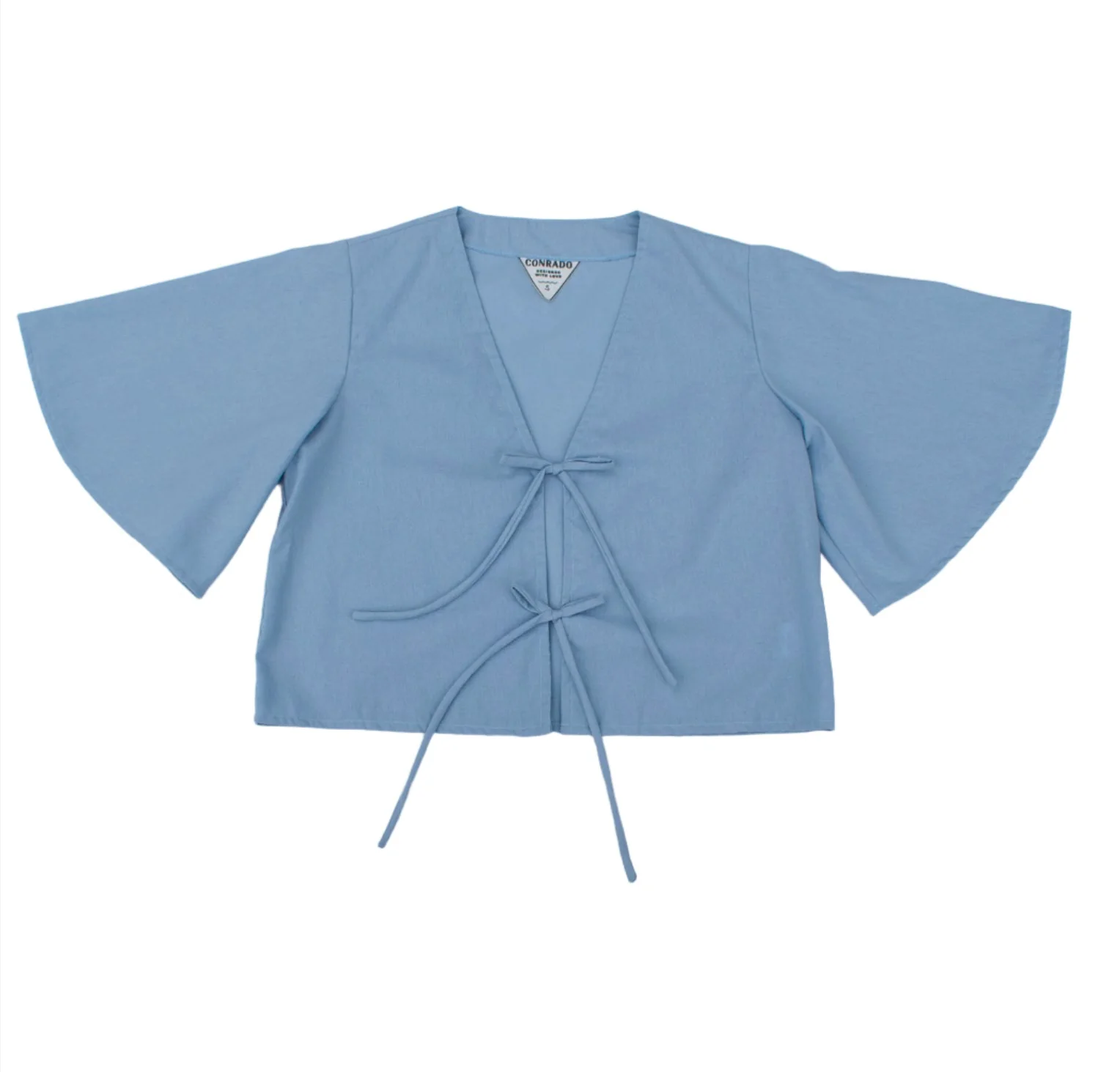 Lexi Flounce Sleeve Tied Top - Image 4