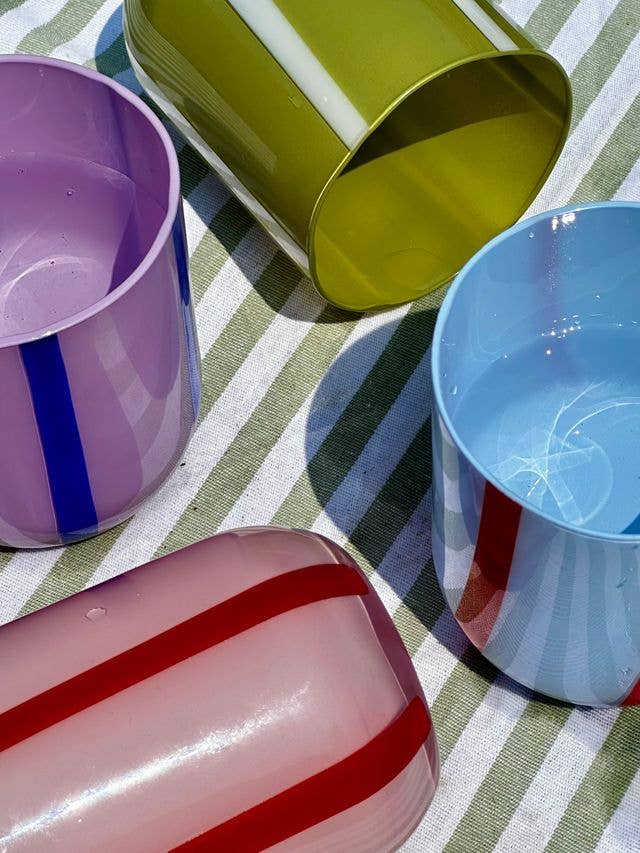 MÆGEN - Atina Glassware - Blue & Red - Image 6