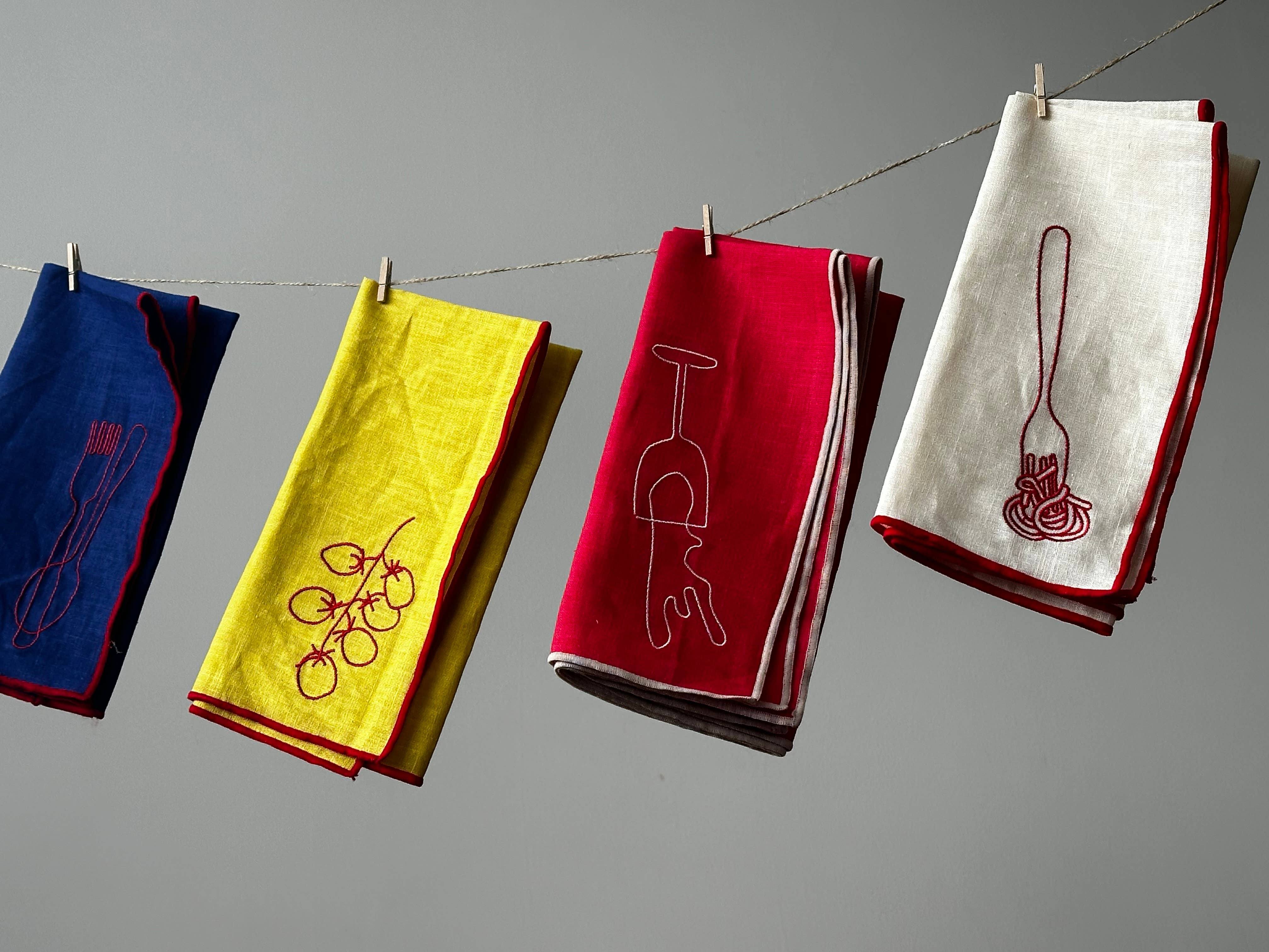 MÆGEN - Linen Blend Napkins - Spaghetti (Set of 2) - Image 5
