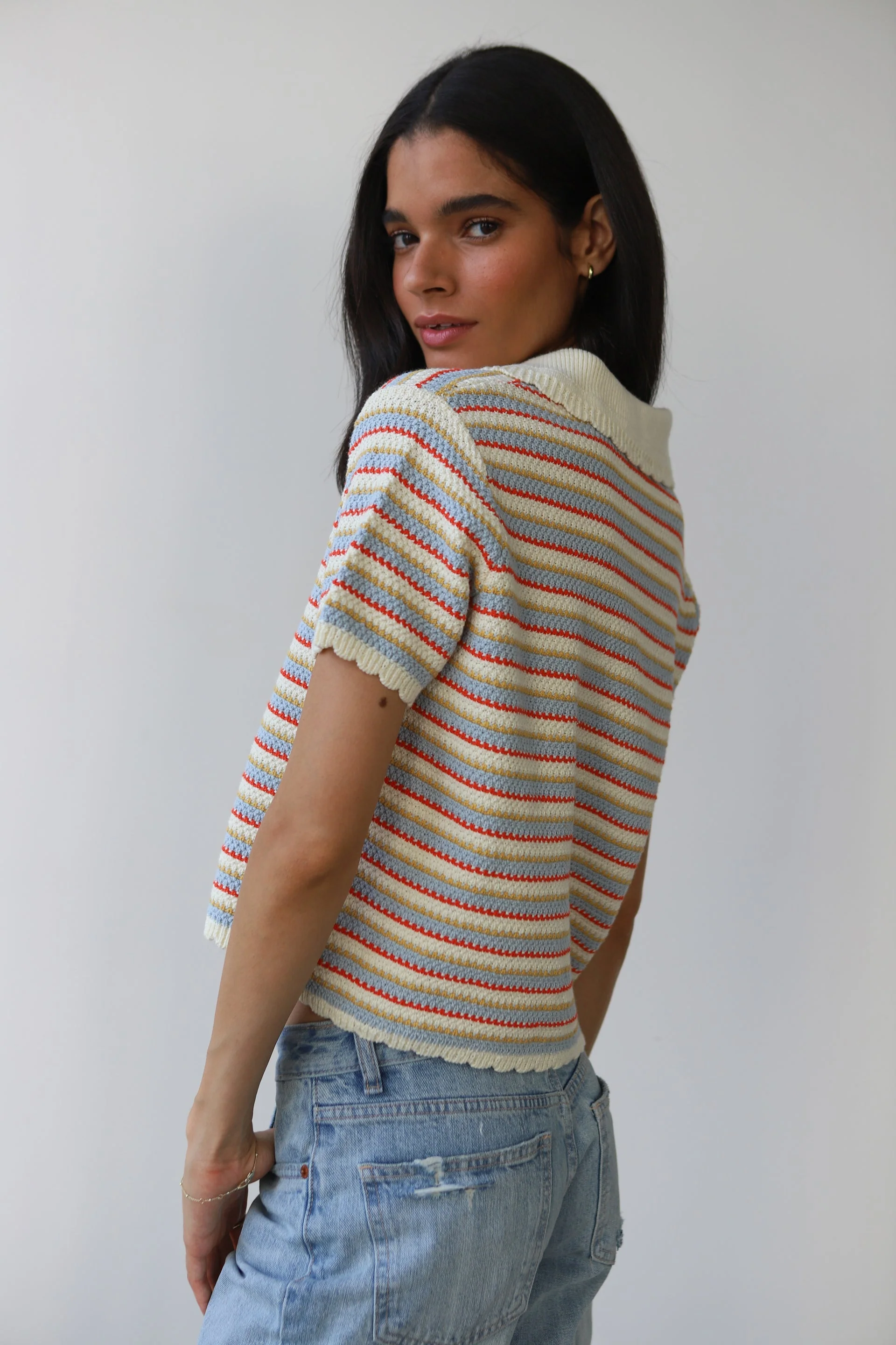 Mai Crochet Polo - Creme - Image 3