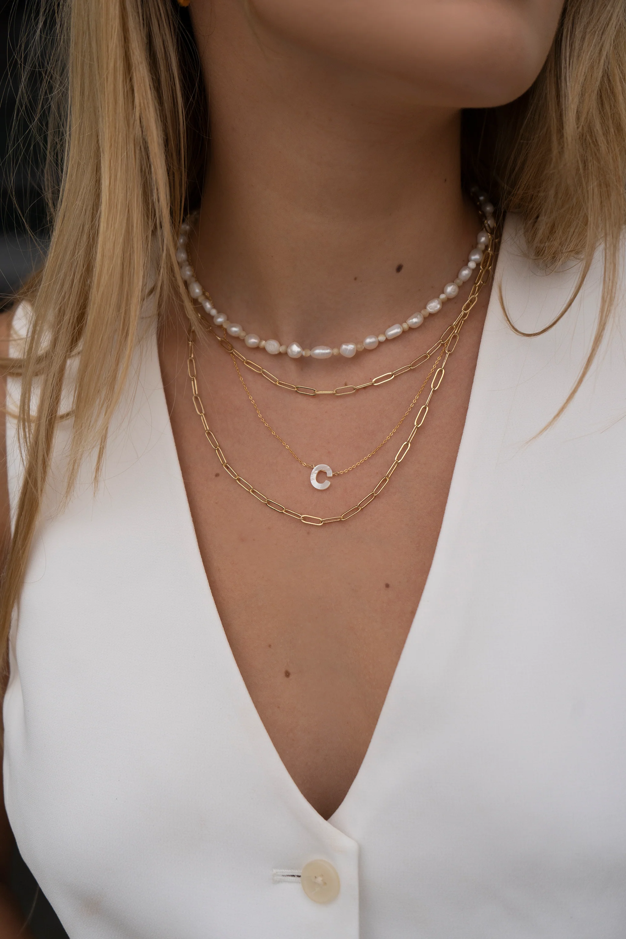 Lily Link Necklace: 17" - Image 4