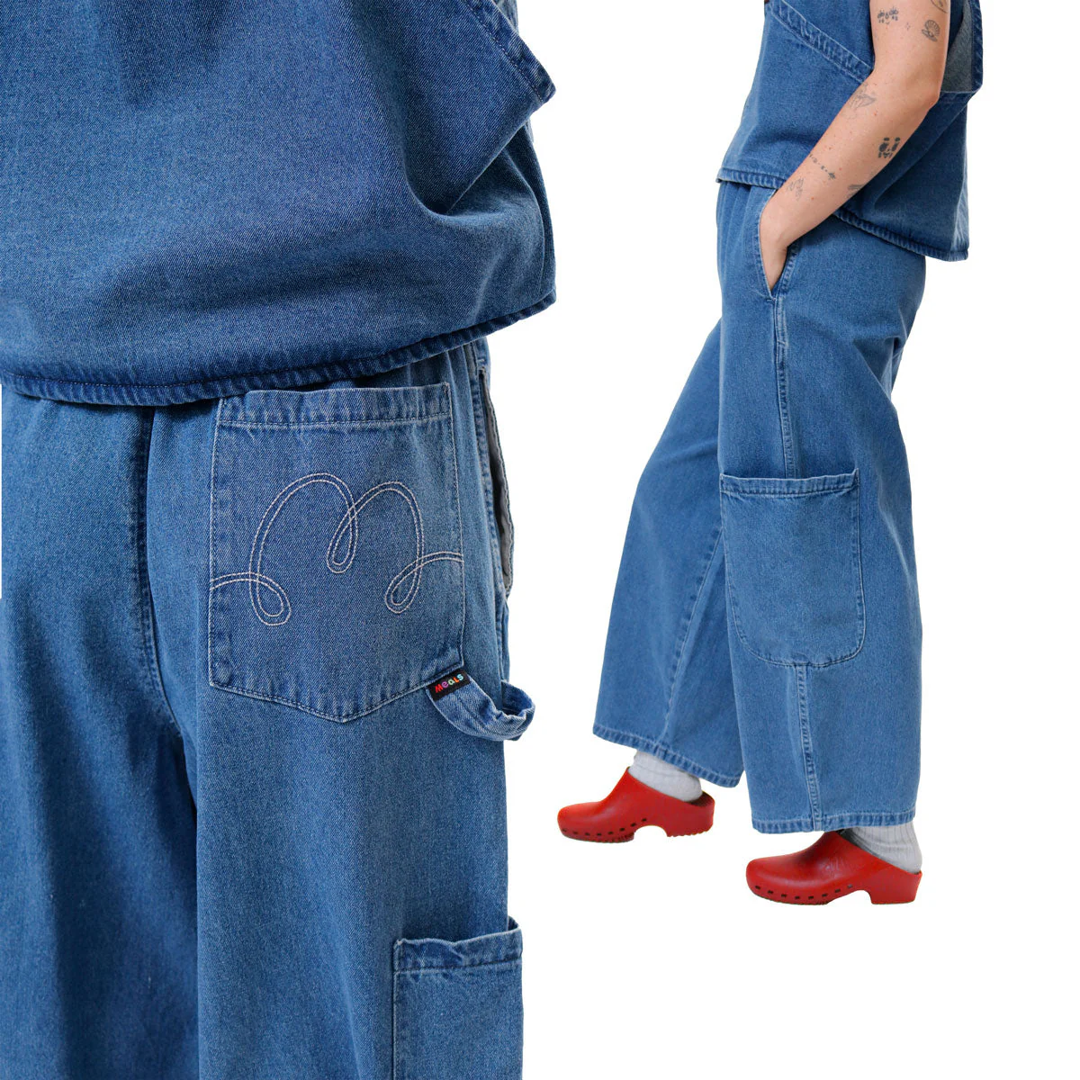 Meals Clothing Lite Ranch Denim Chef Pant - Image 4