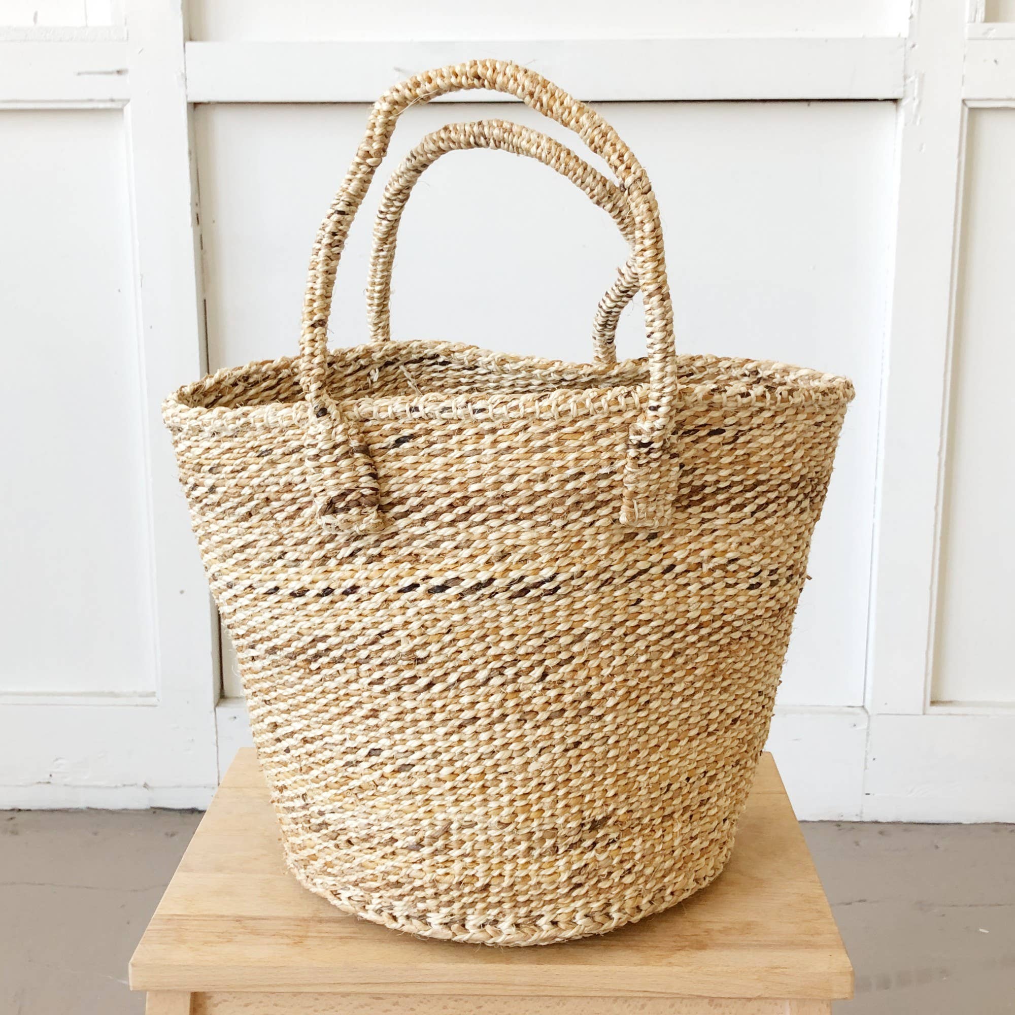 Medium Sisal Tote: Oats - Image 4