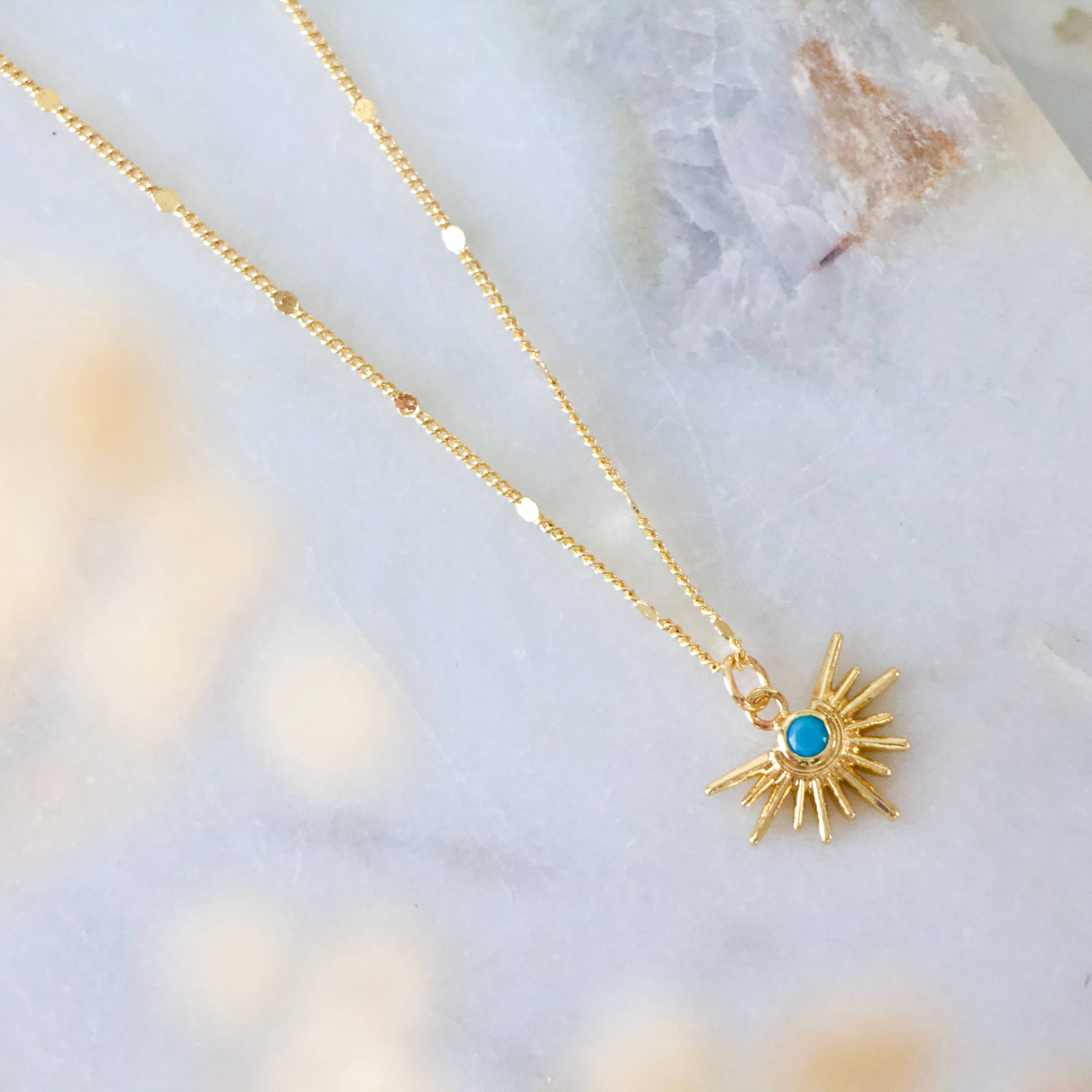 Turquoise Starburst Necklace - Image 2