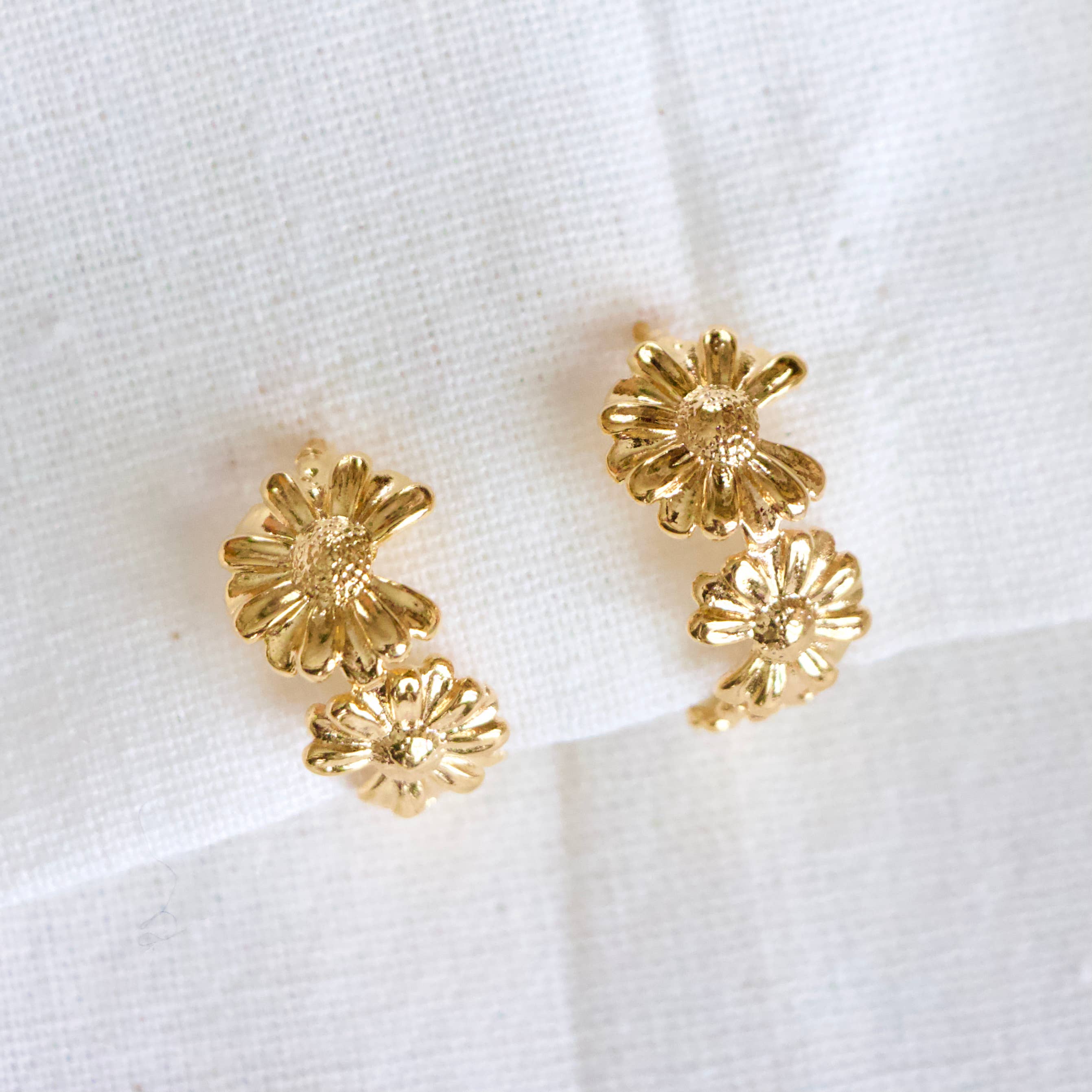 Daisy Hoop Earrings - Image 2