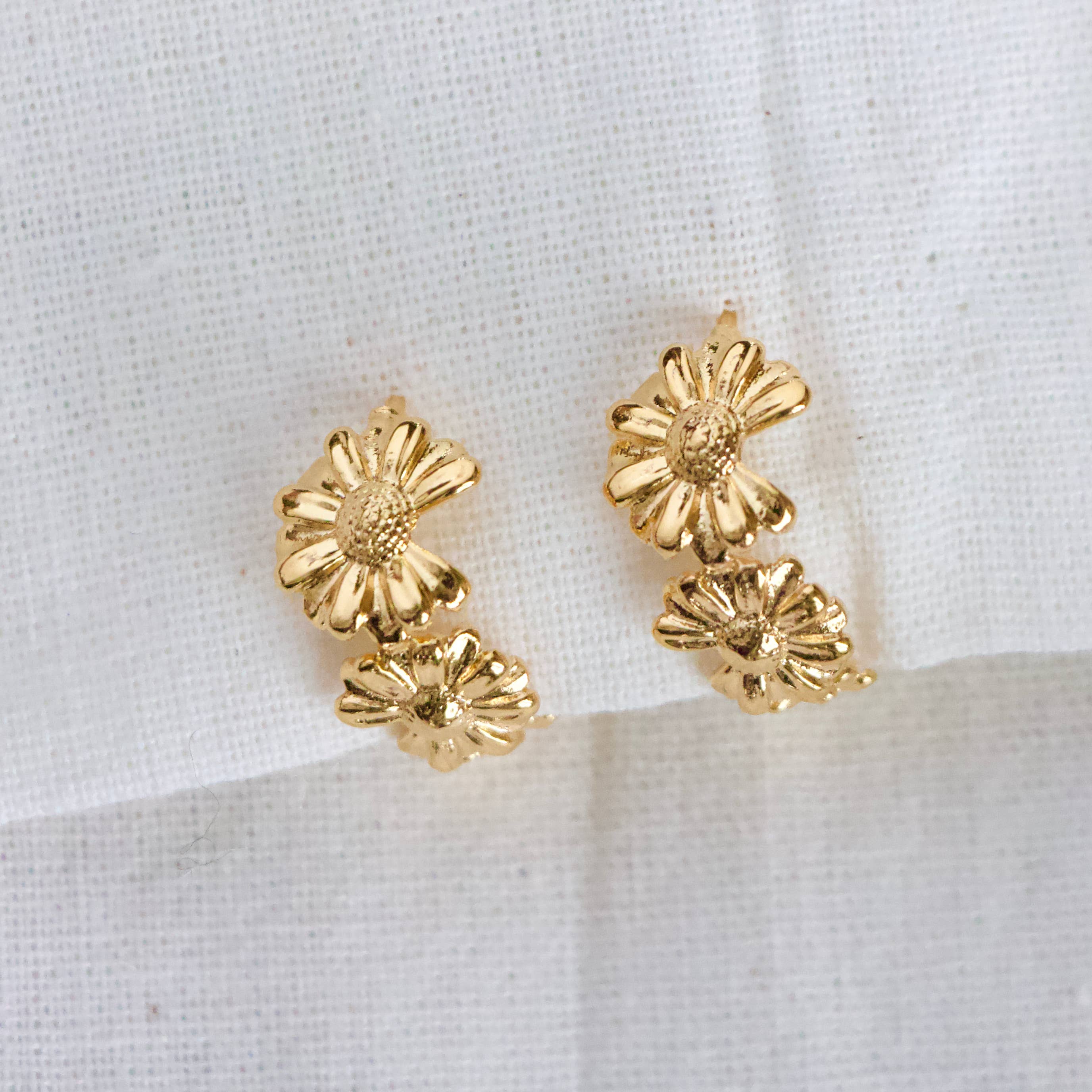 Daisy Hoop Earrings - Image 3
