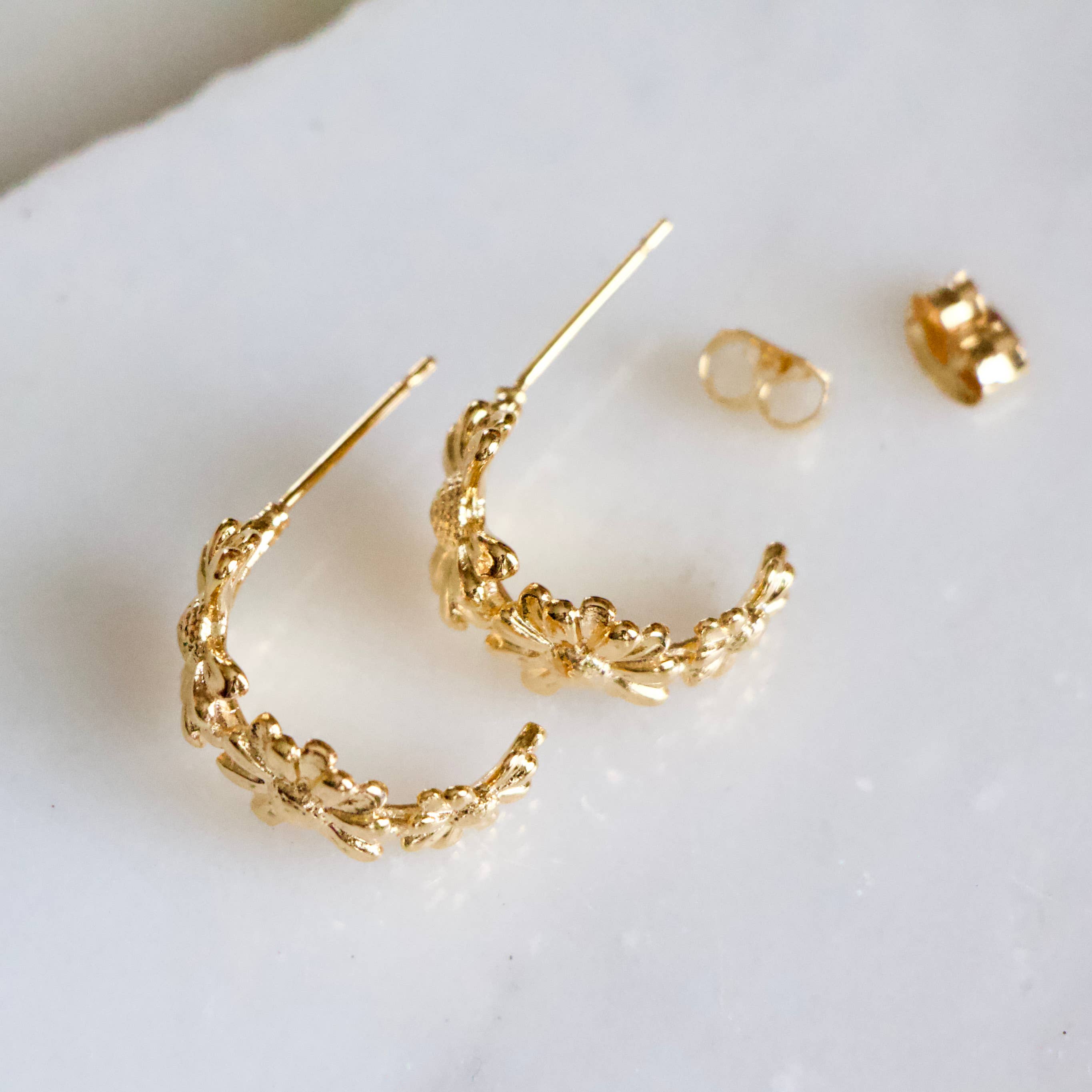 Daisy Hoop Earrings - Image 4