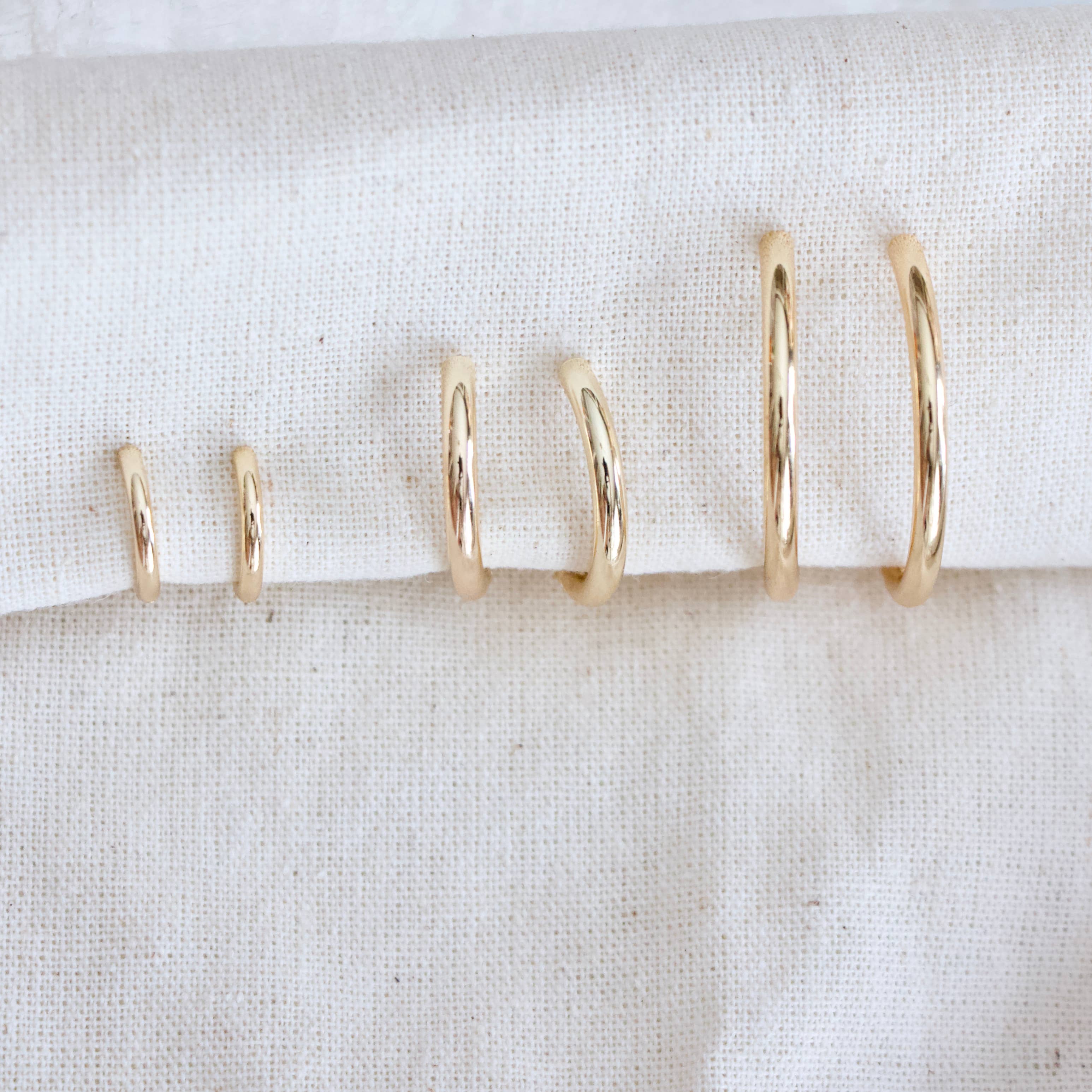 Everyday Hoop Earrings: 14mm, 20mm, 30mm