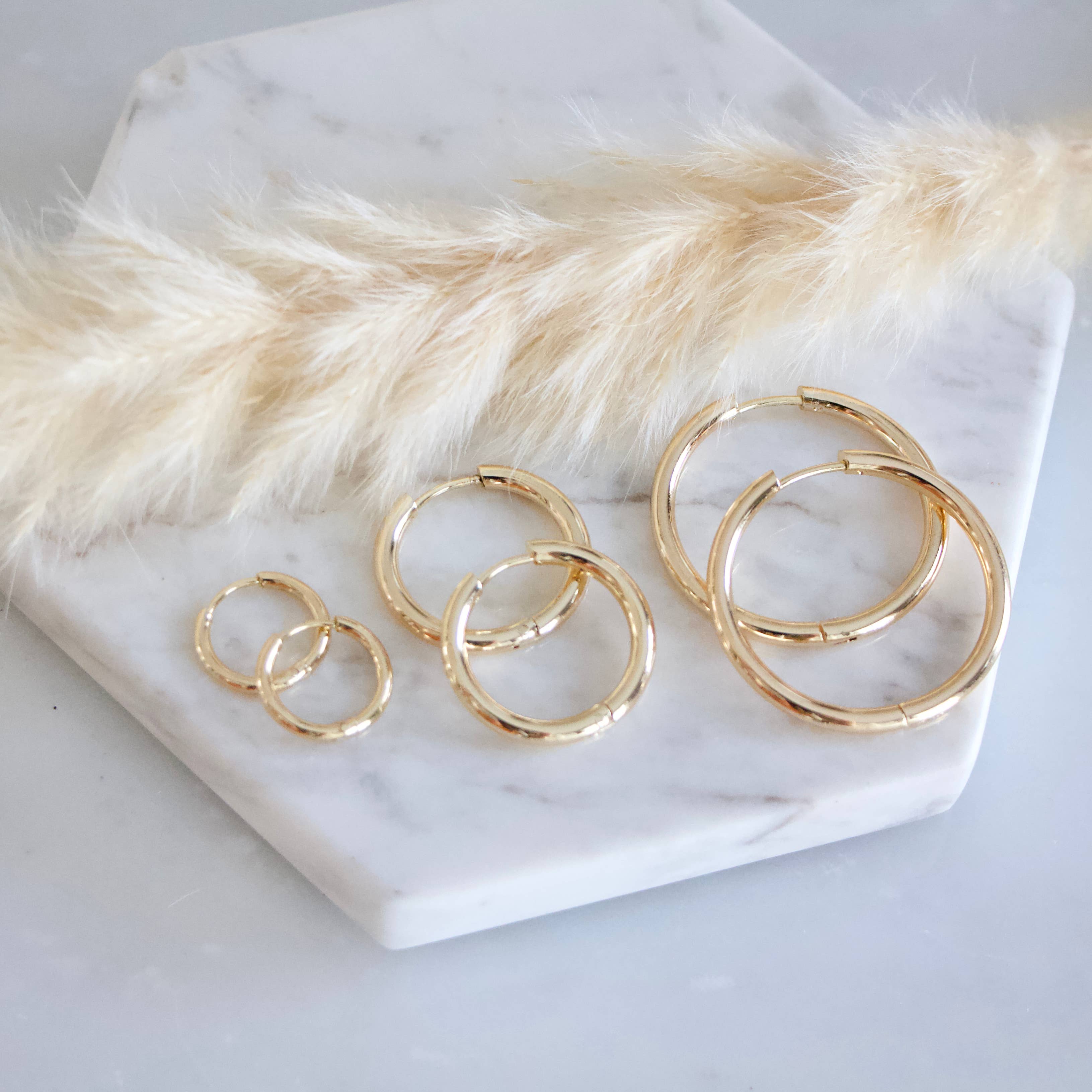 Everyday Hoop Earrings: 14mm, 20mm, 30mm - Image 3