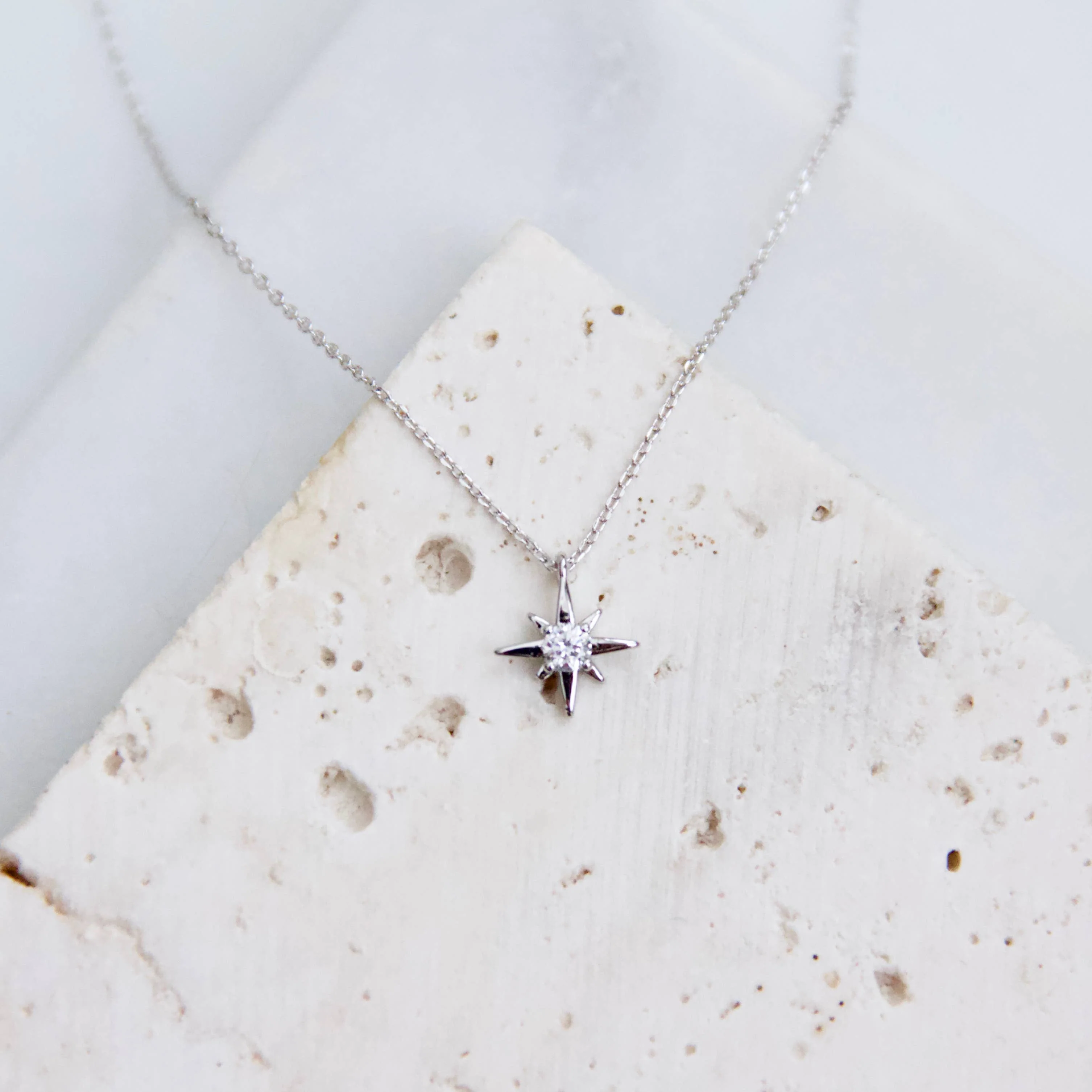 Mesa Blue - Mini Star Necklace - Silver - Image 3