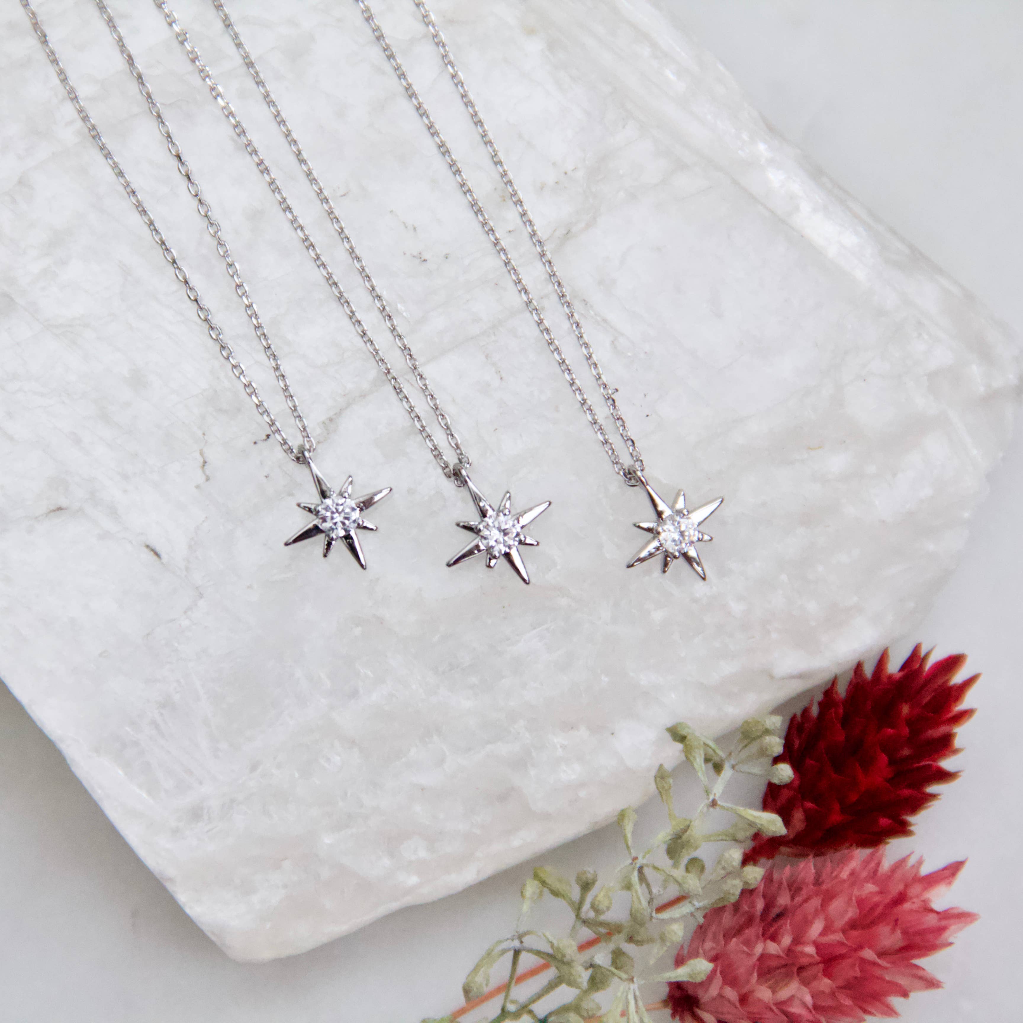 Mesa Blue - Mini Star Necklace - Silver - Image 4