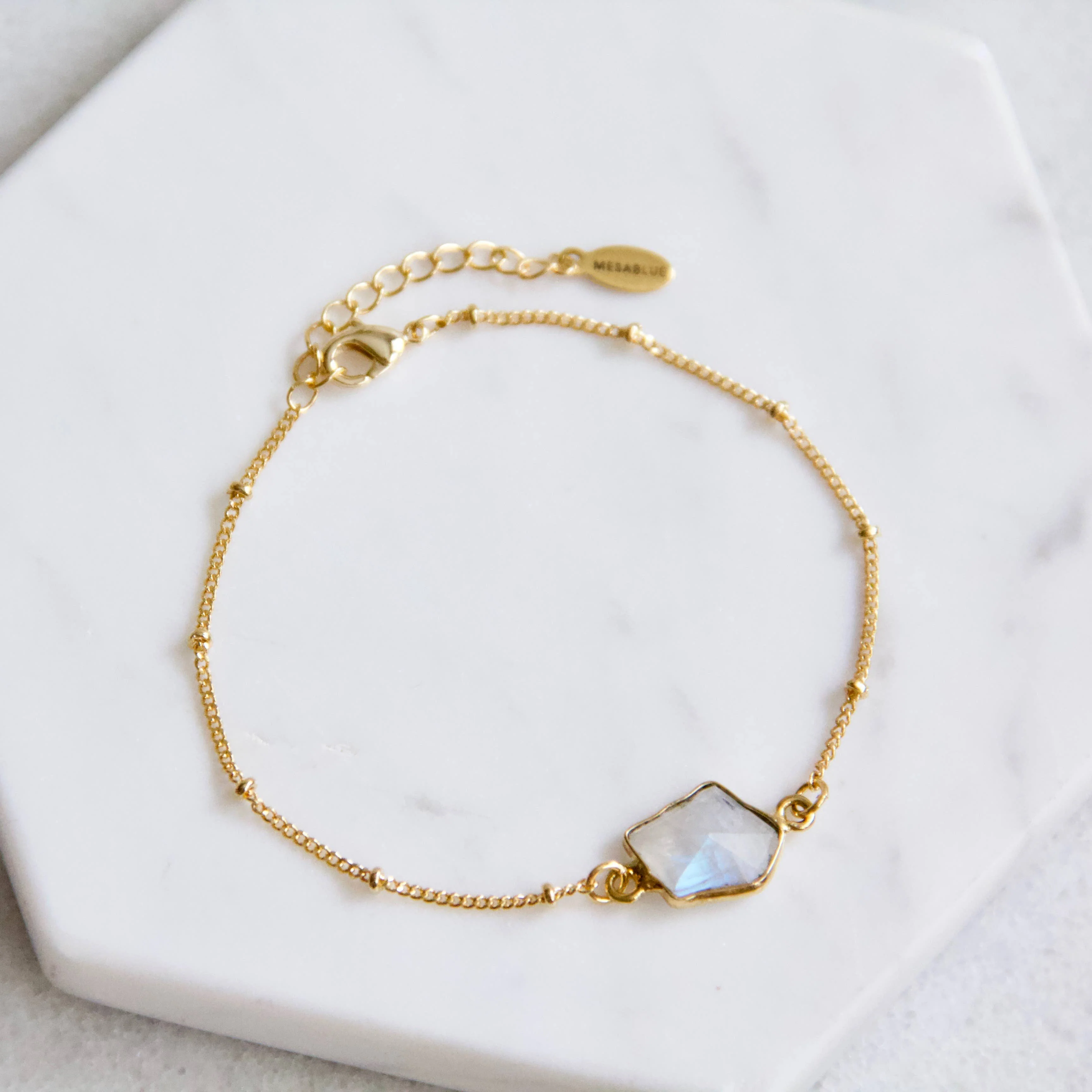 Moonstone Freeform Bracelet