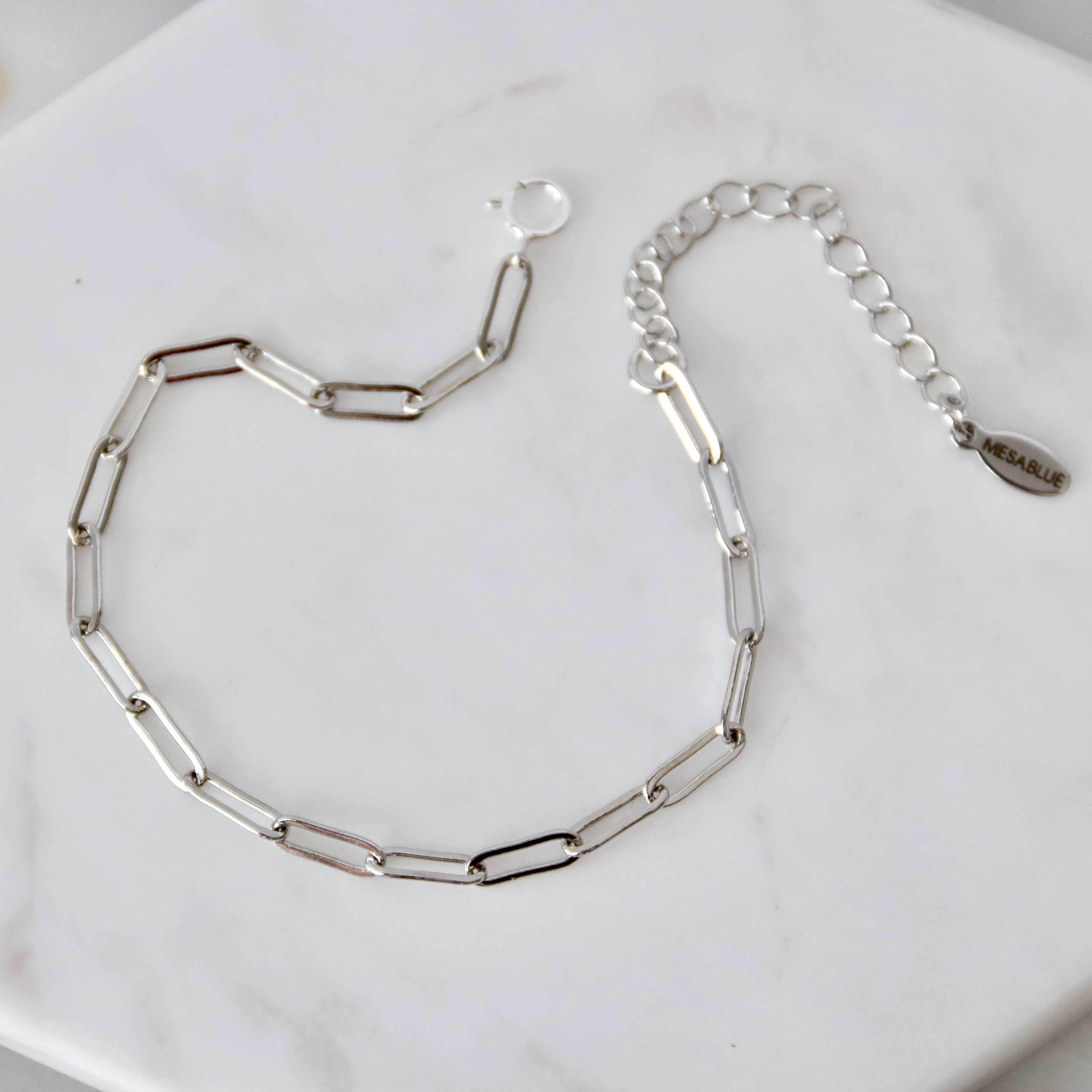 Paperclip Bracelet - Silver - Image 2