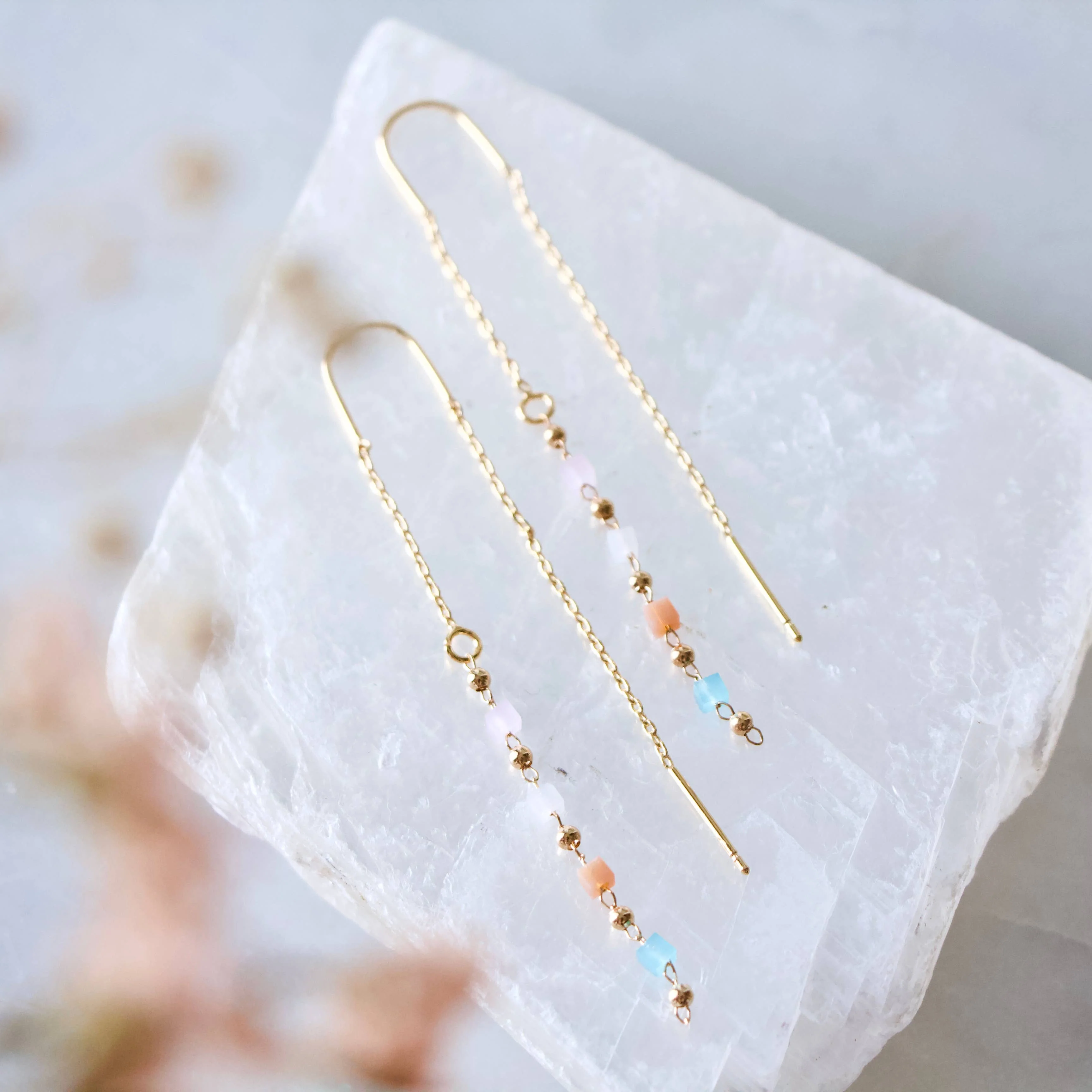 Pastel Threader Earrings - Image 4