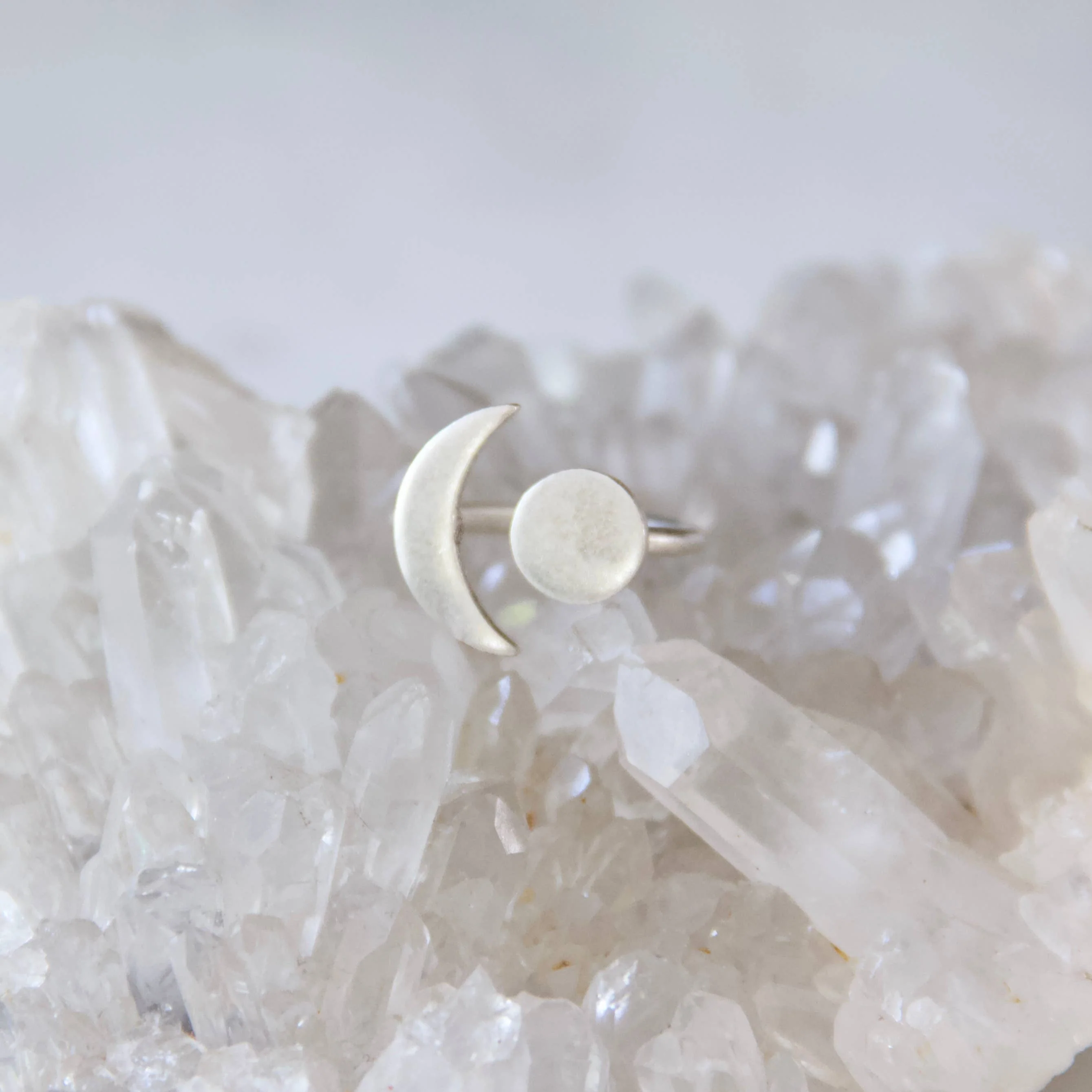 Silver Crescent Ring  - Image 2