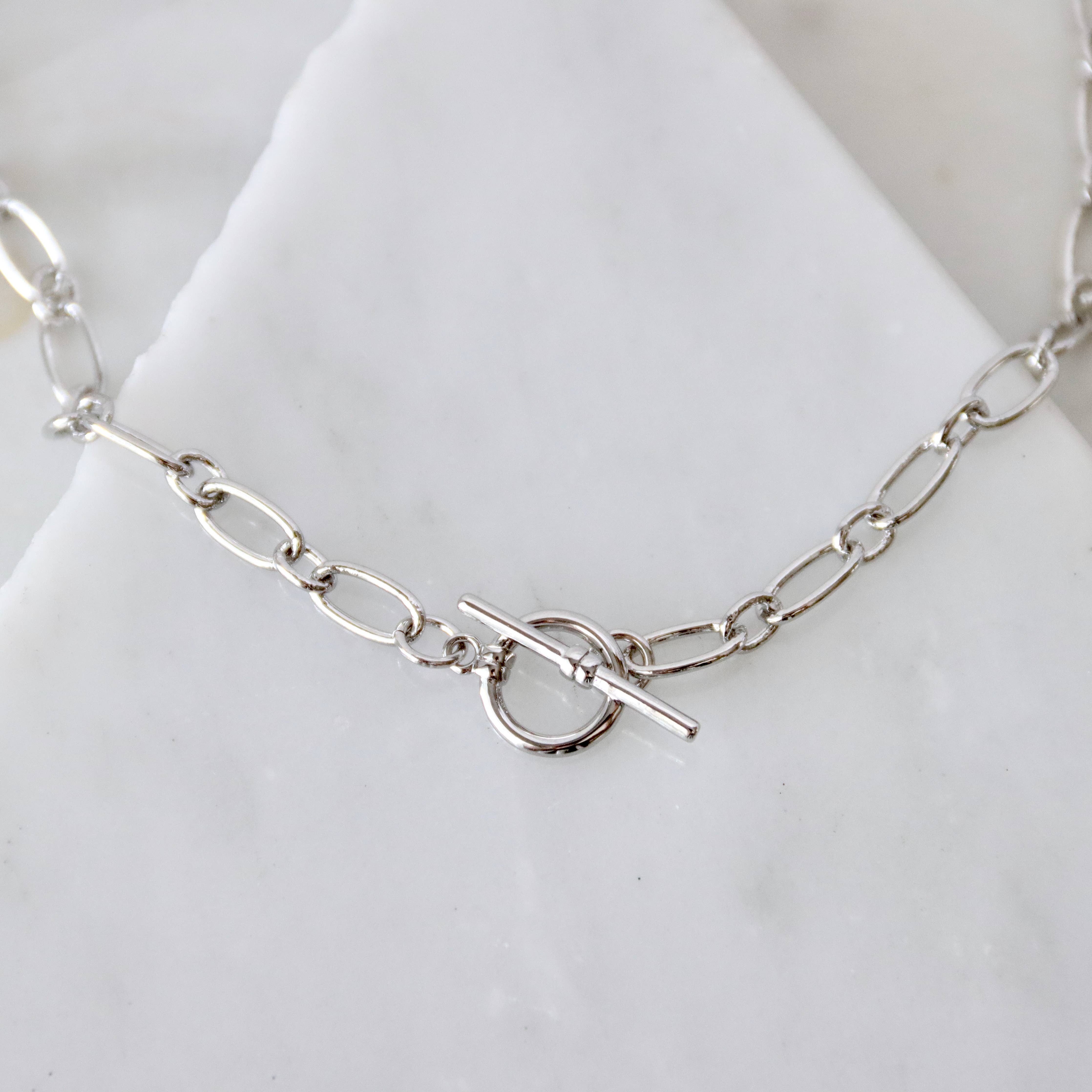 Silver Toggle Necklace