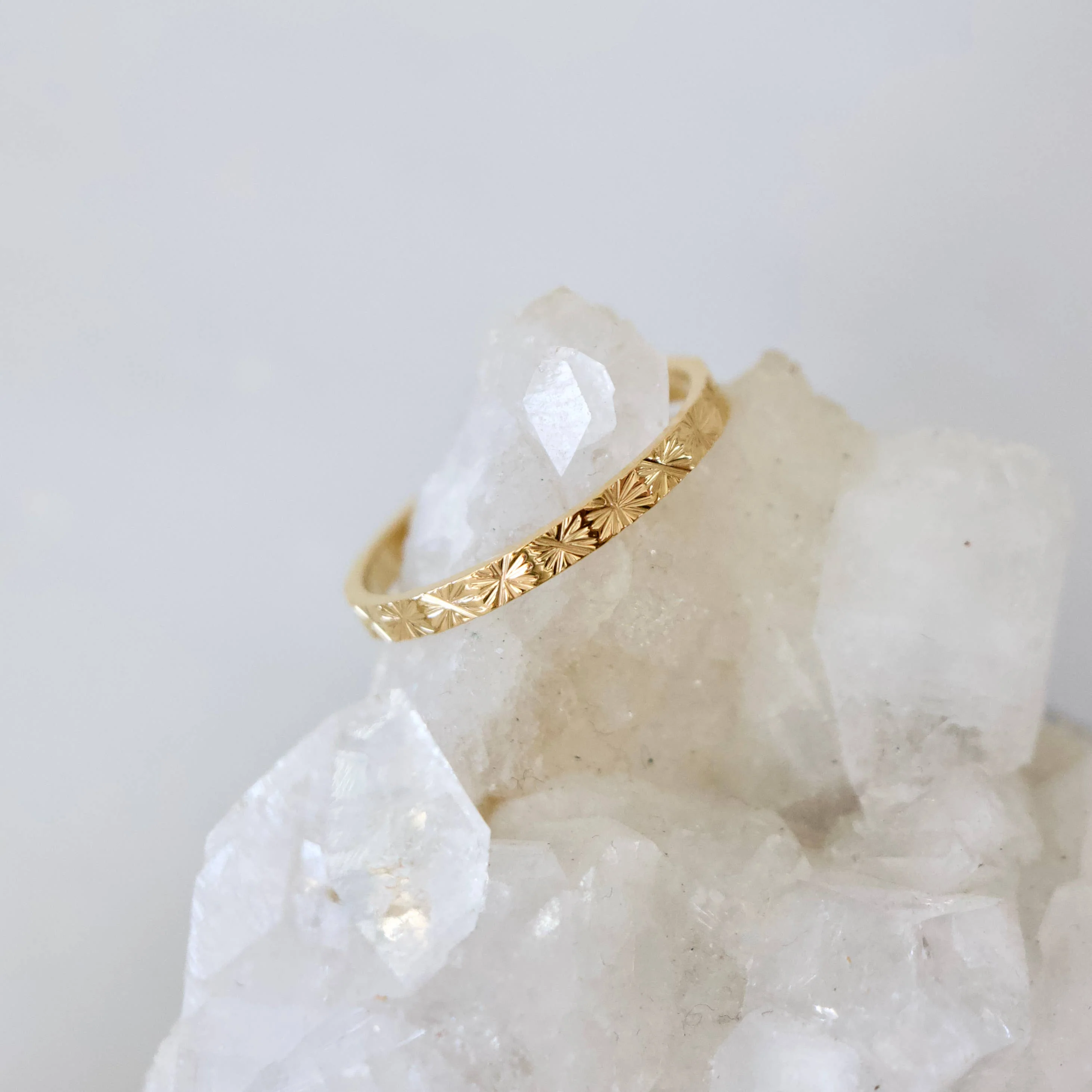 Stamped Star Stack Ring - Image 3