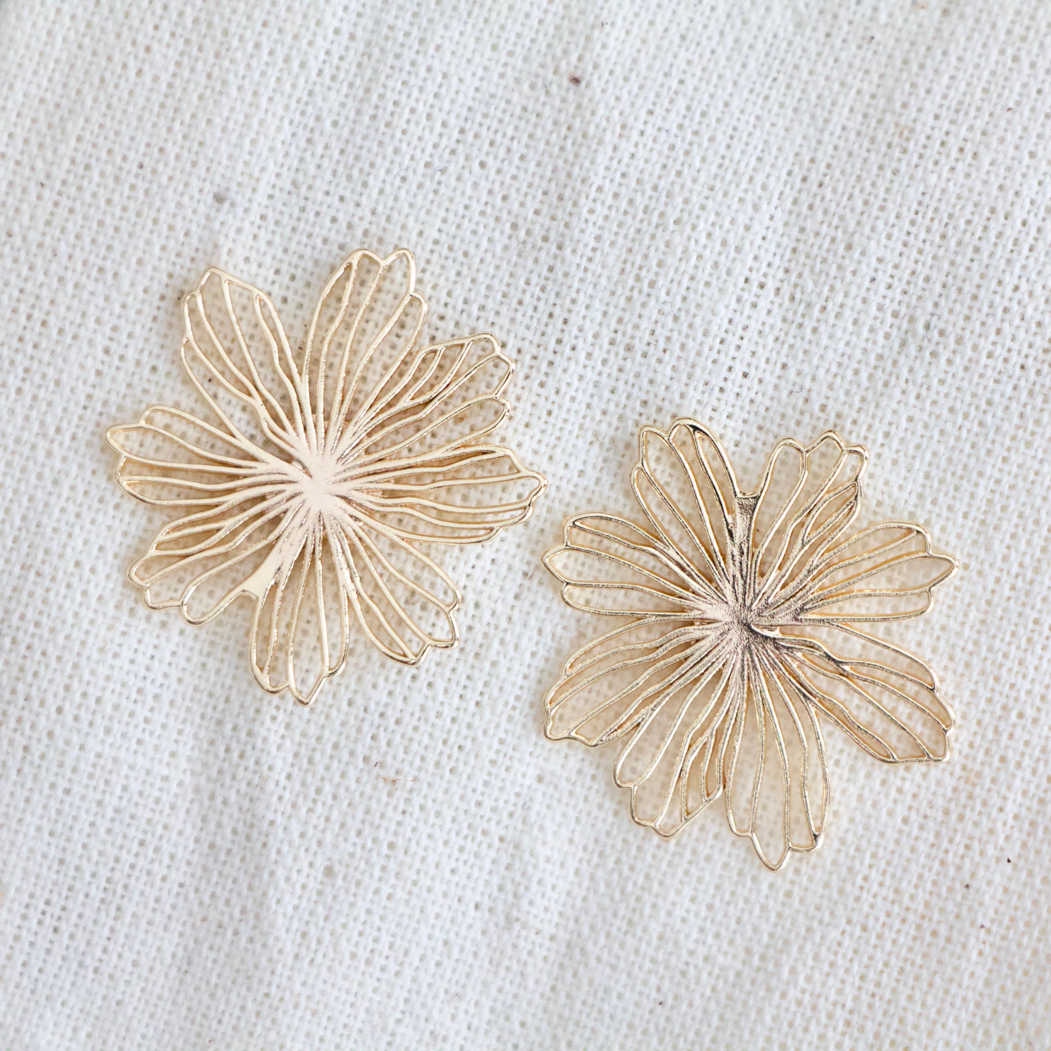 Tropical Flower Statement Earrings   - Image 3