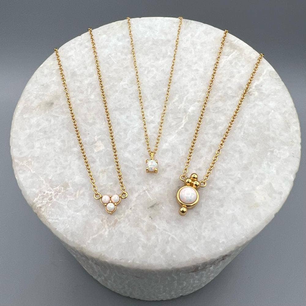 Minimal Opal Necklace - Image 4