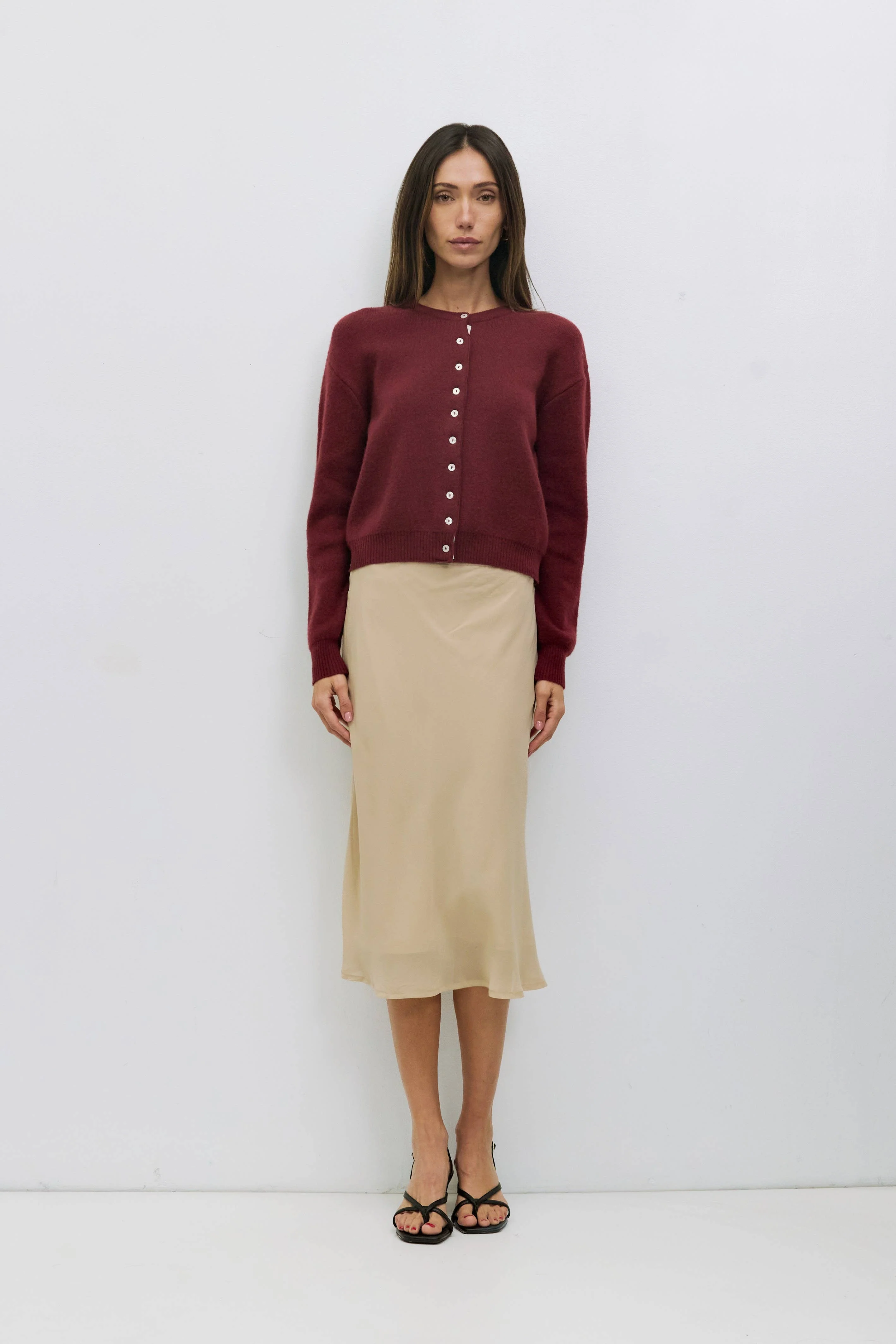 The Malin Cropped Button-Down Cardigan - Image 4