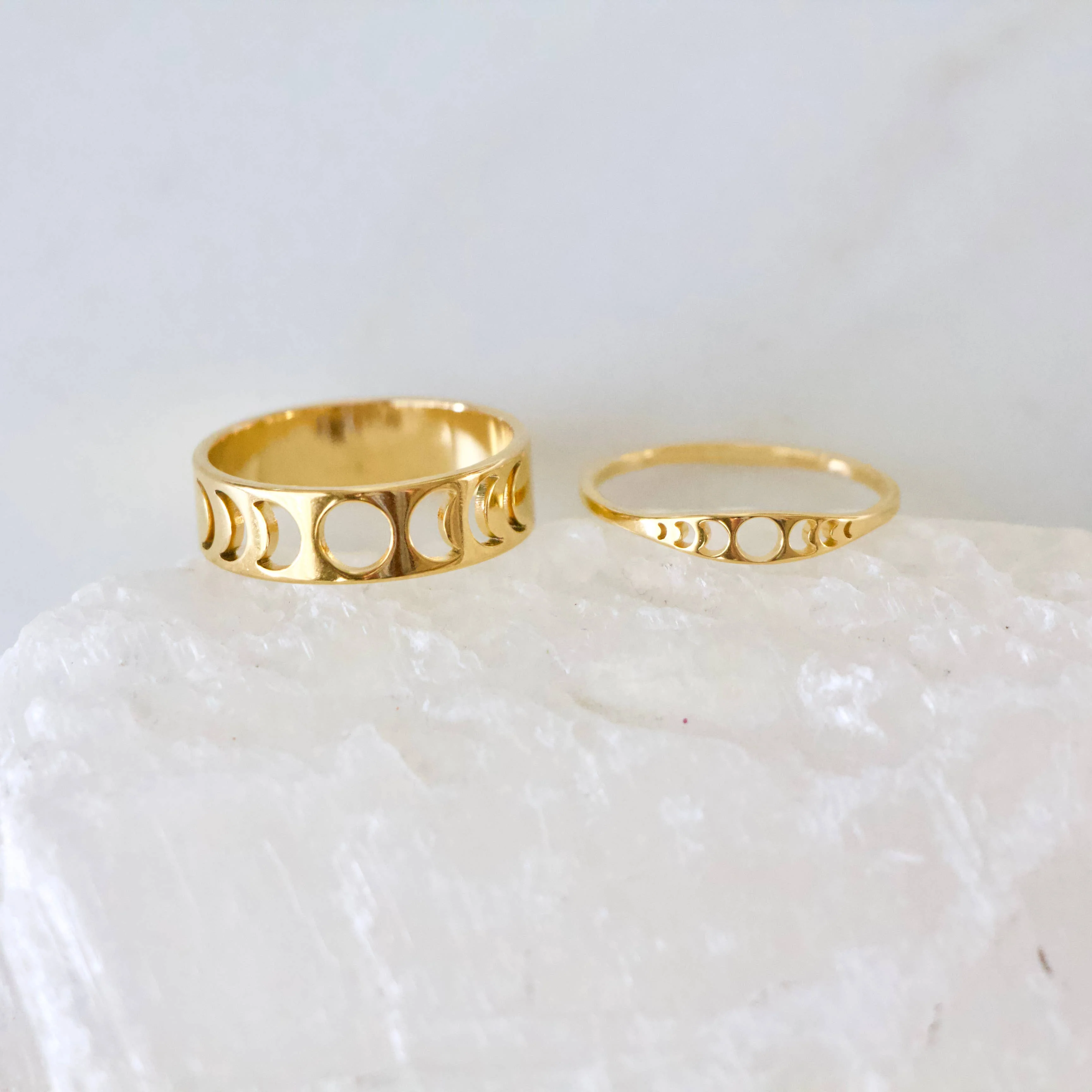 Moon Phase Ring - Thin Ring - Image 2