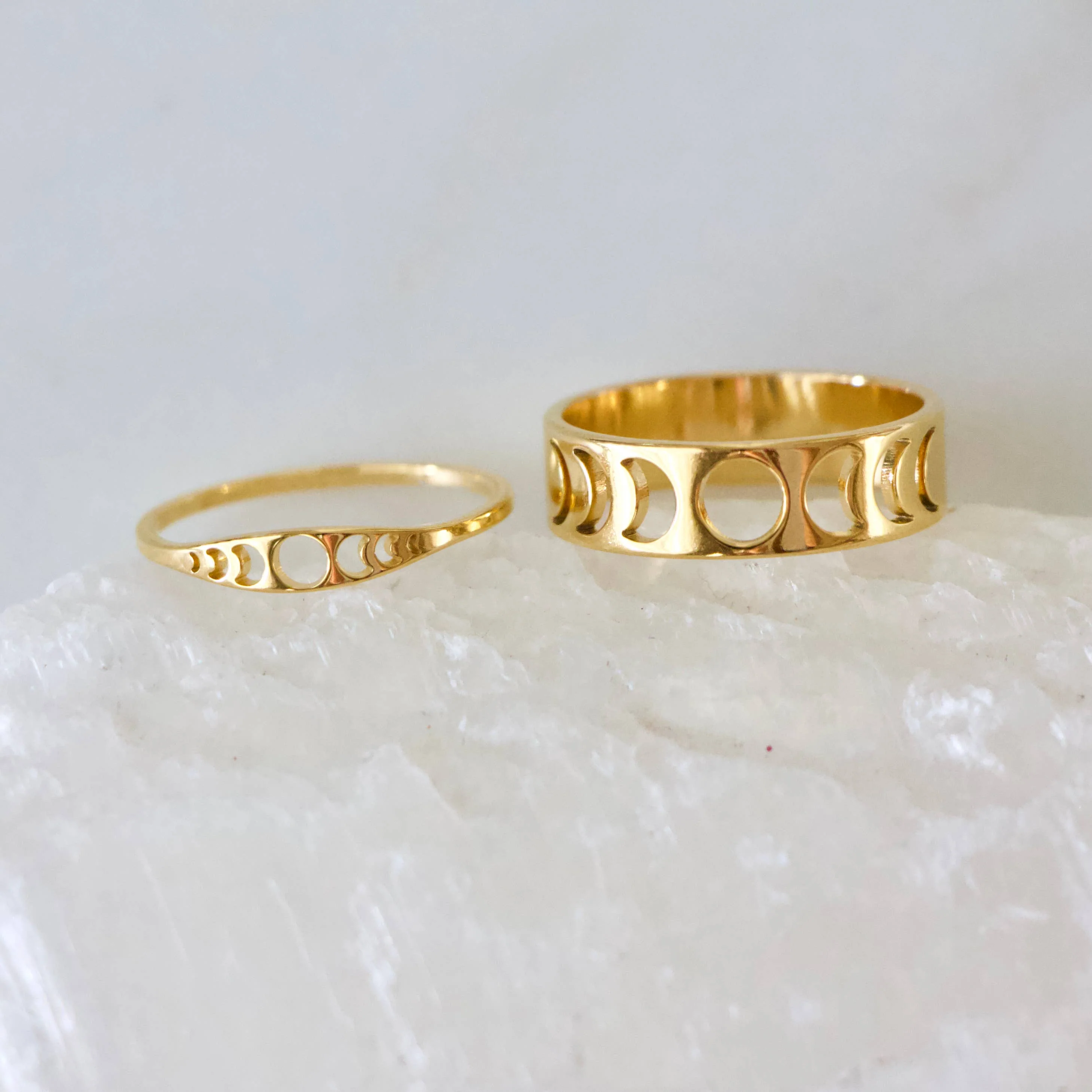 Moon Phase Ring - Thin Ring - Image 3