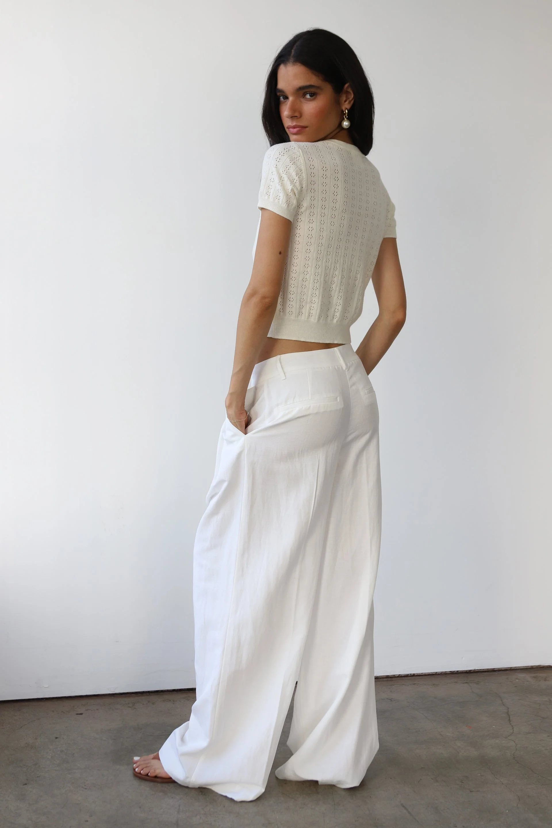 Nerissa Pointelle Tee - Image 3