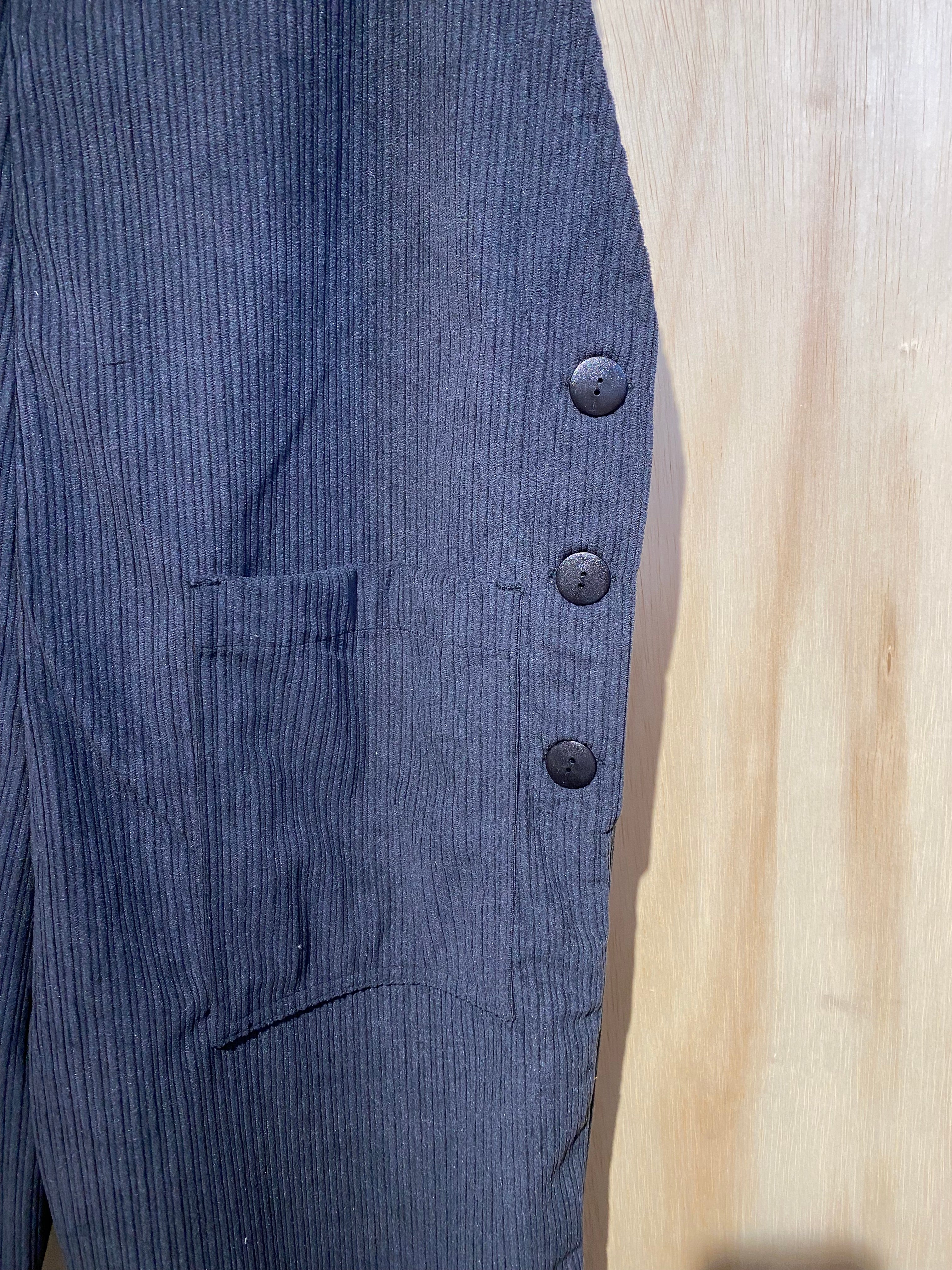 Nora Black Corduroy Overalls - Image 3