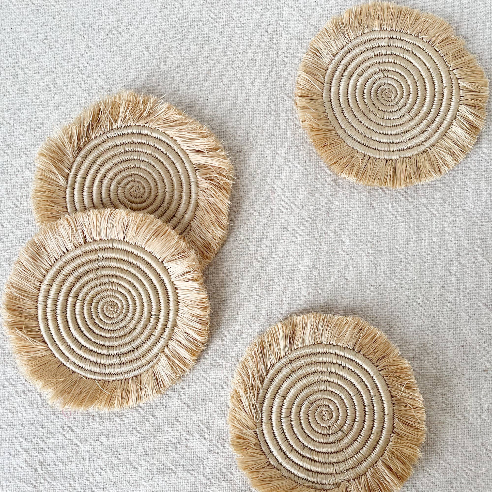 Oats Fringe Coasters Set