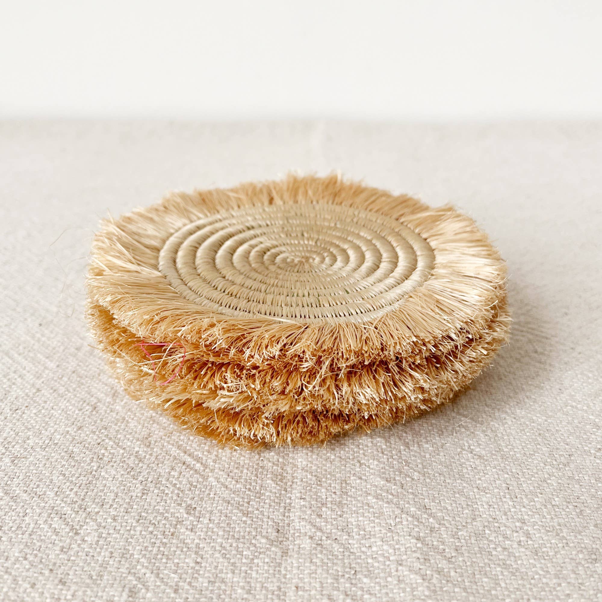 Oats Fringe Coasters Set - Image 3