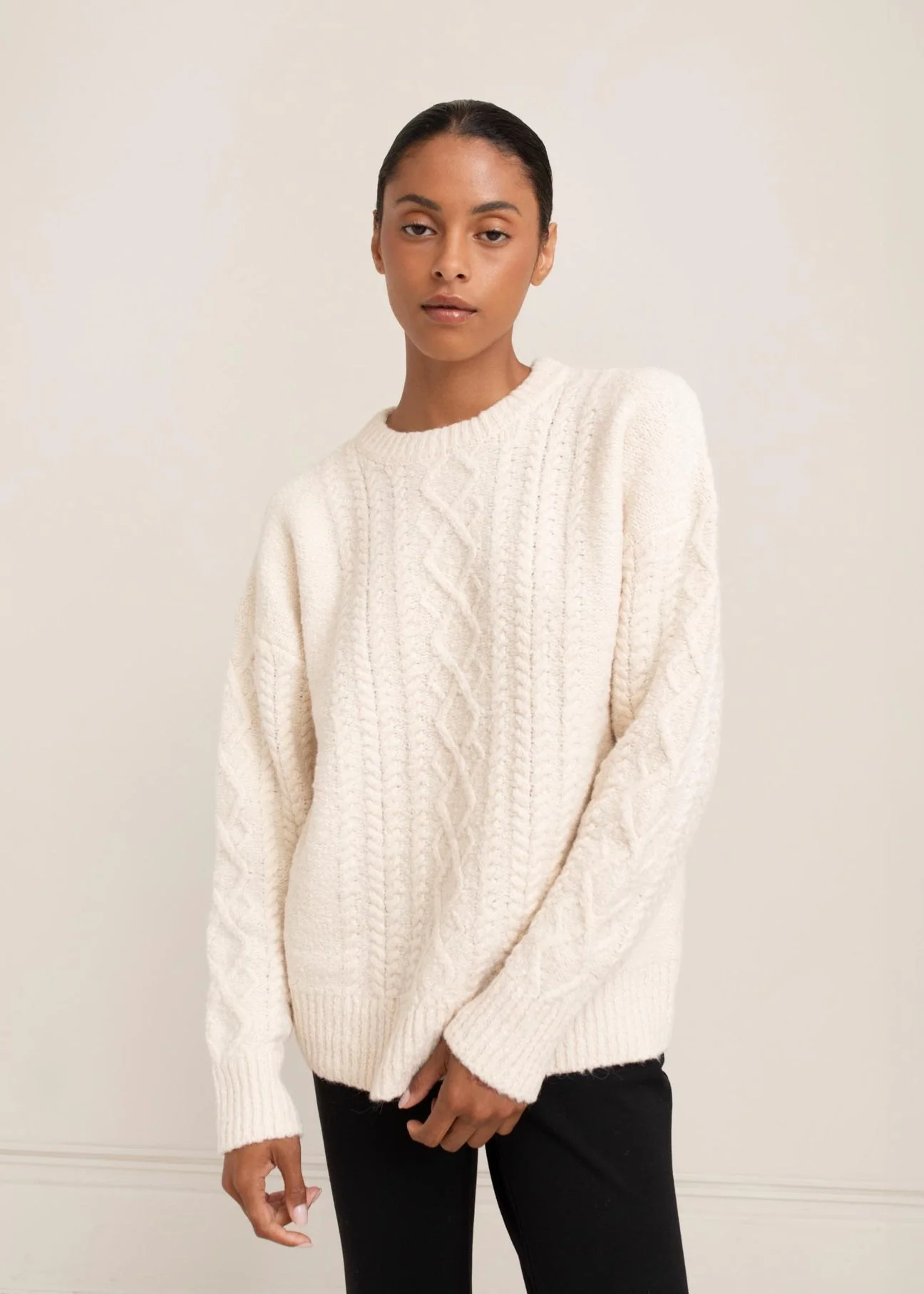 Paper Label Rayna Cable Sweater - Image 4