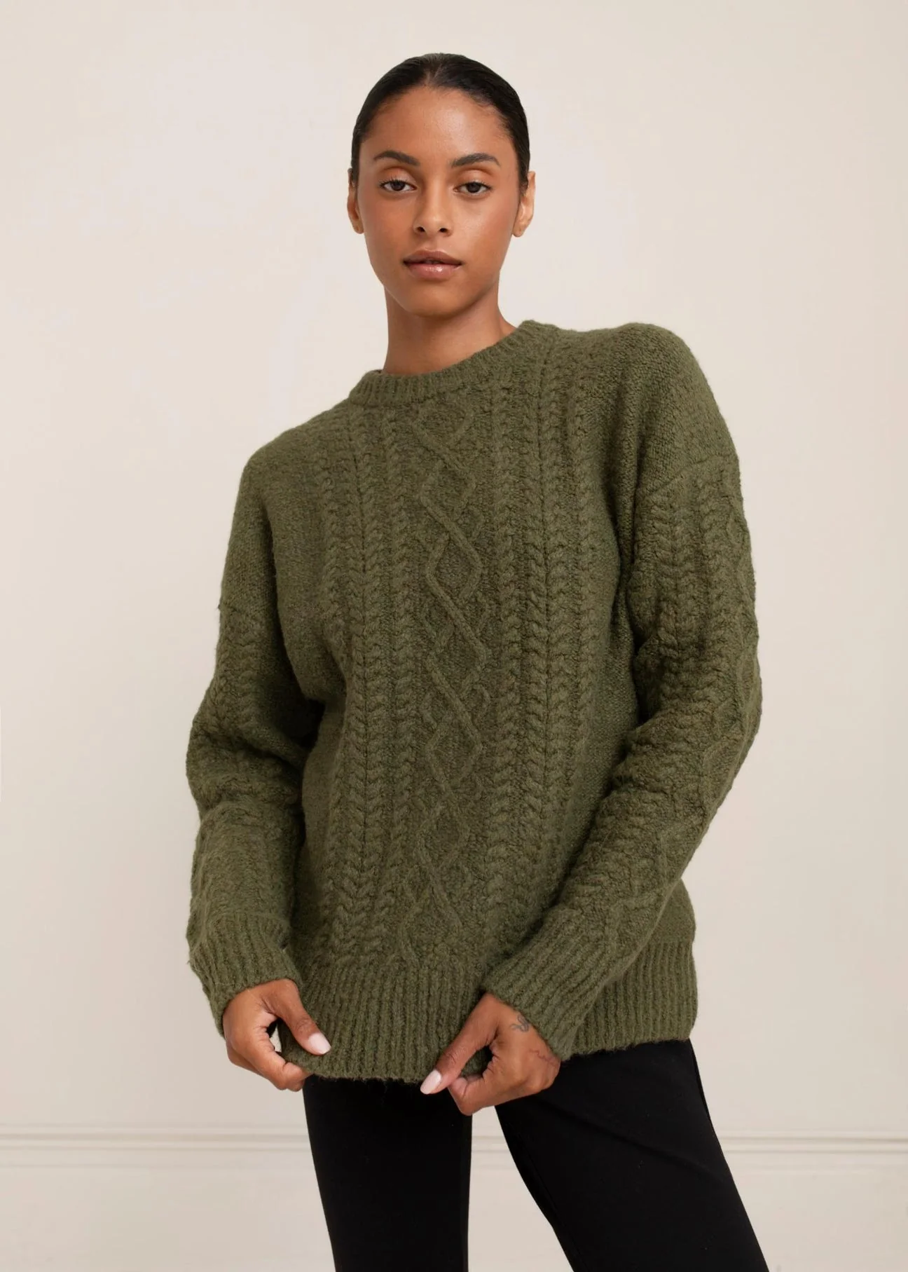Paper Label Rayna Cable Sweater - Image 8