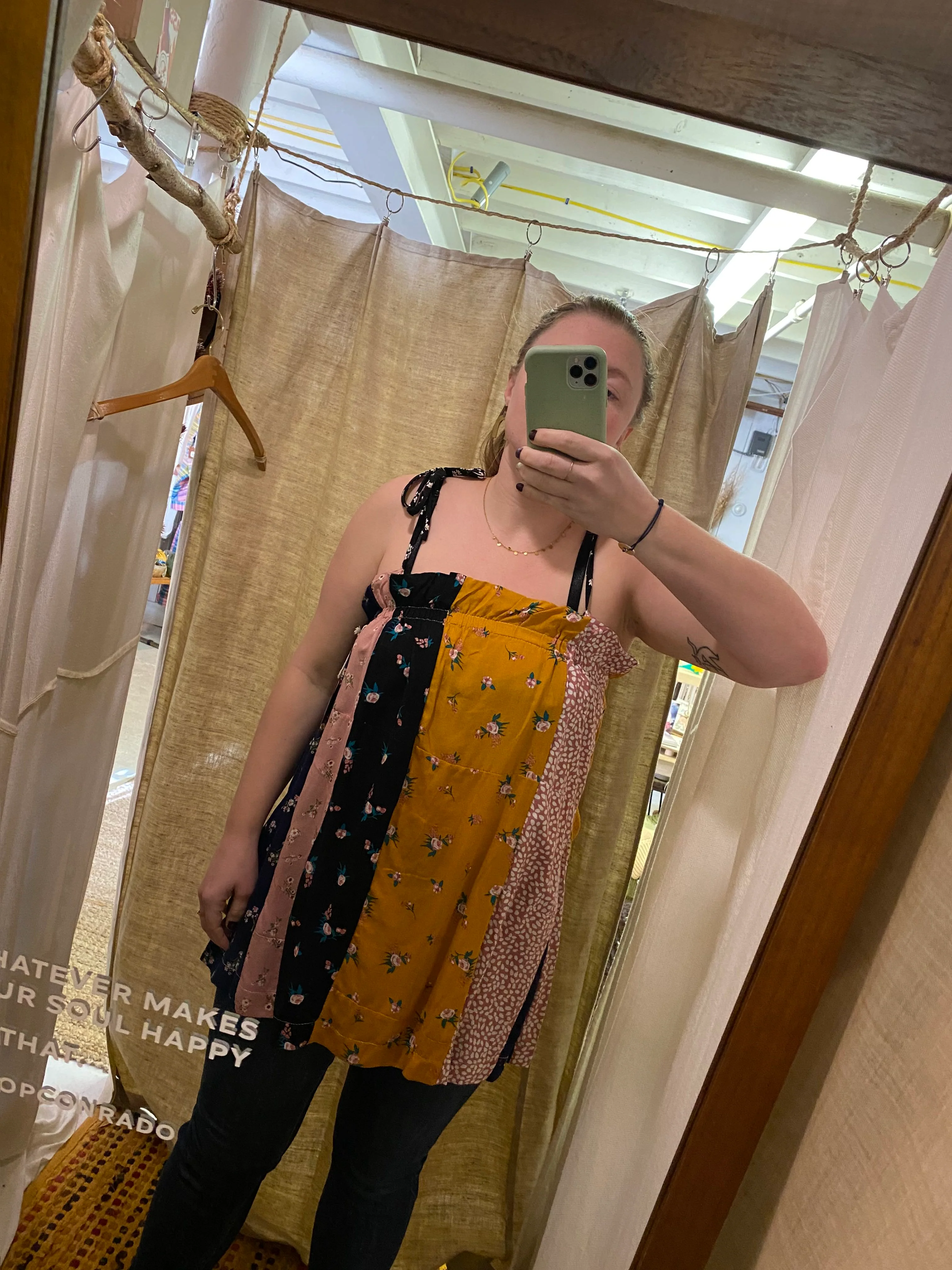 Pauline Patchwork Mini Dress - Image 7