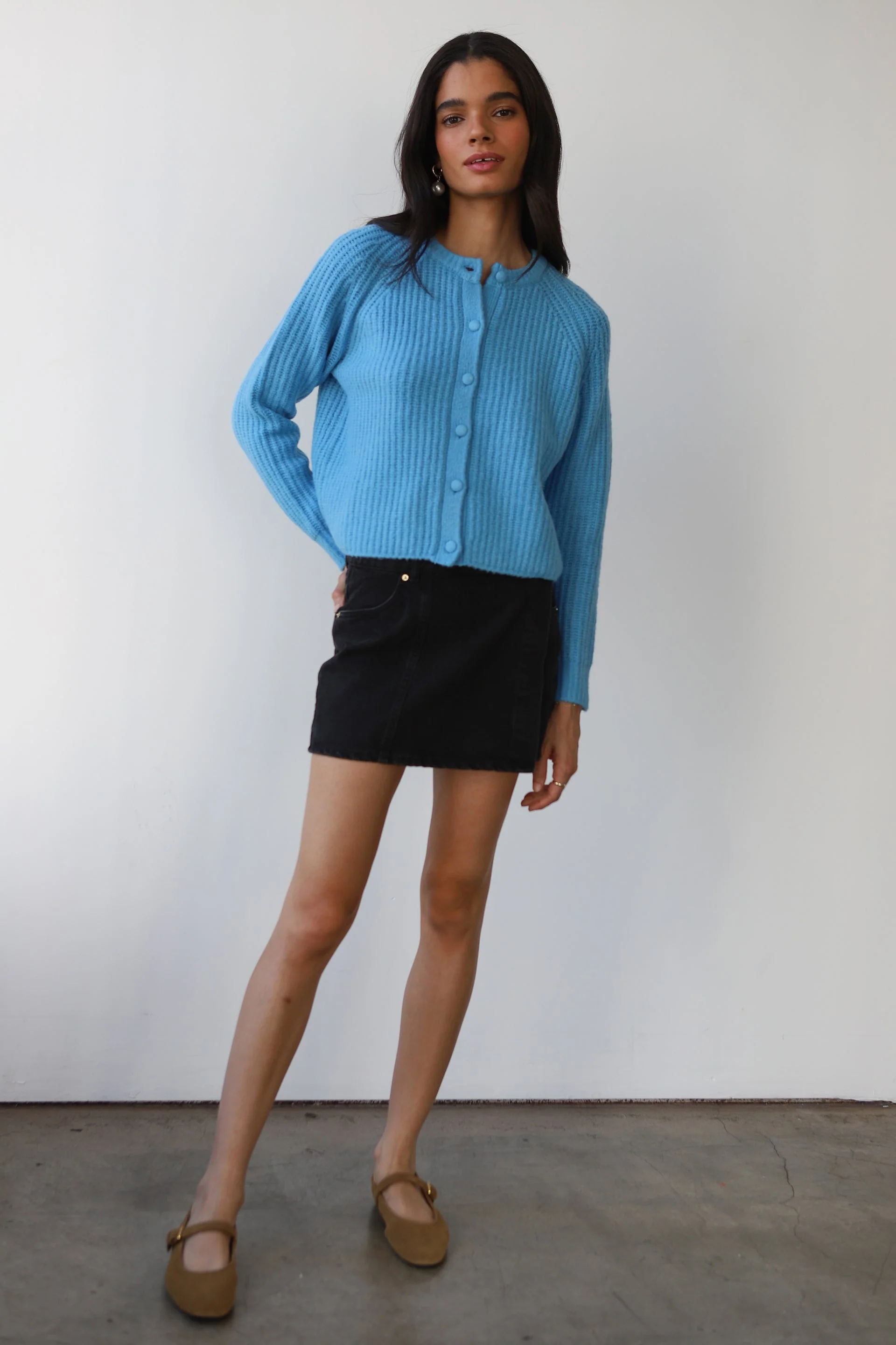 Poppy Cardigan - Capri Blue - Image 3