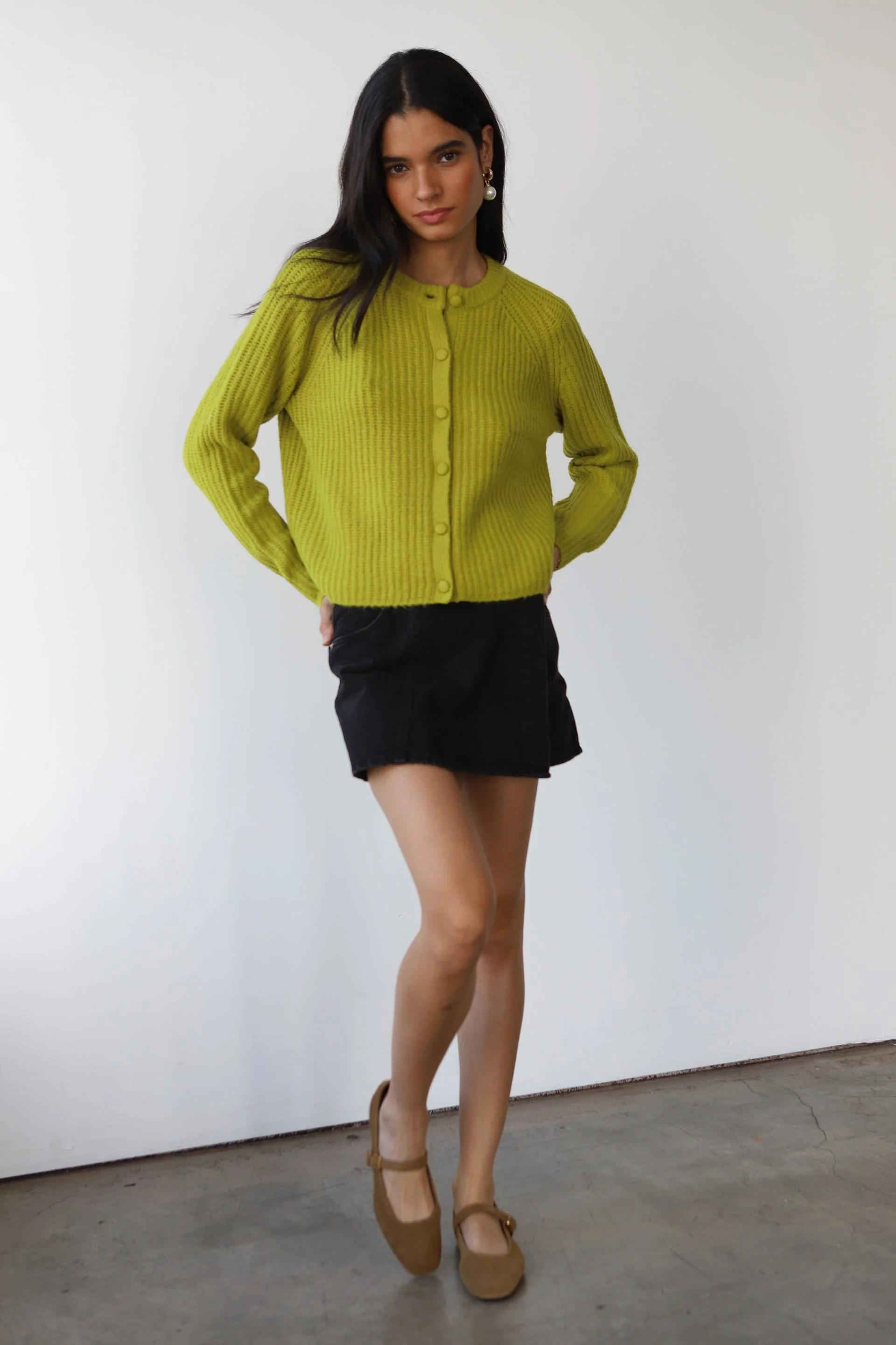 Poppy Cardigan - Sour Melon - Image 5