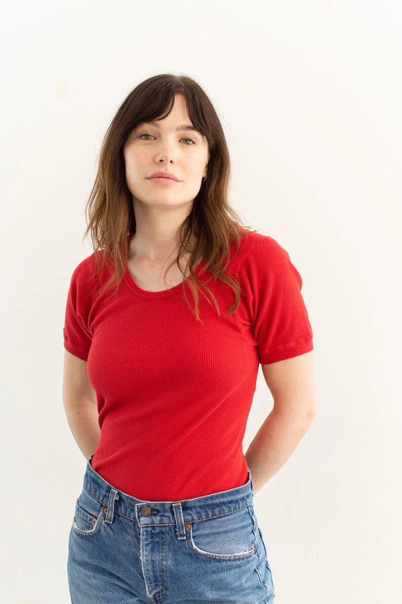 Rawson Berlin Tee Vintage Ribbed Knit T-Shirt - Image 26