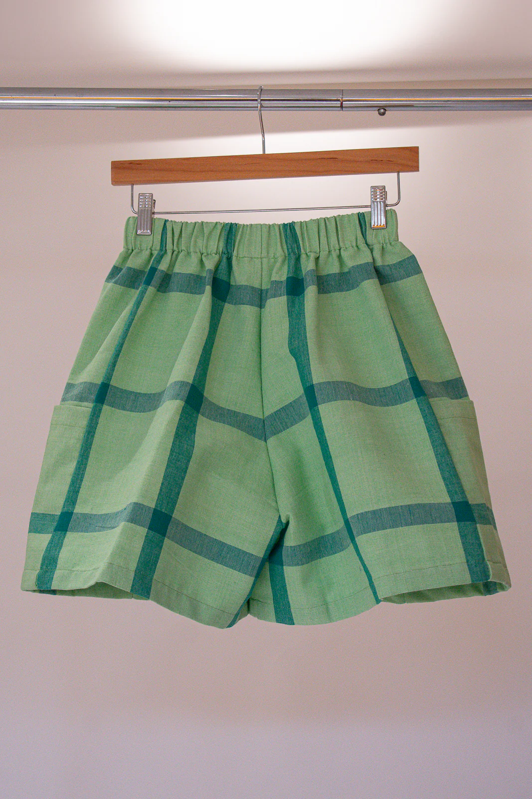 Reid Plaid Cotton Shorts - Image 4