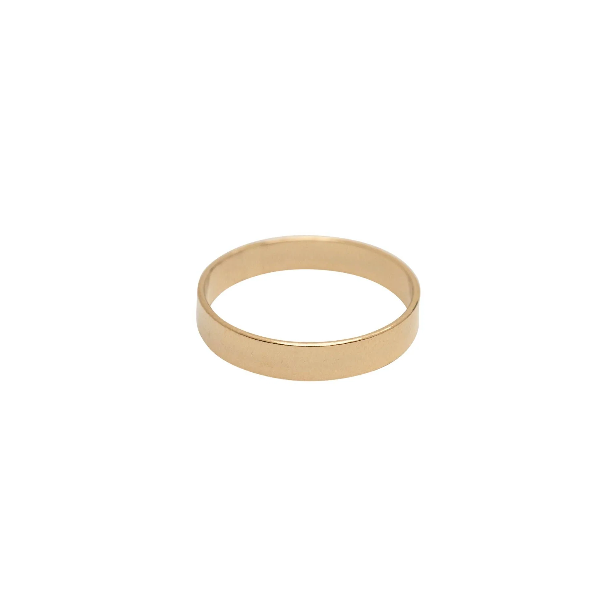 Rose Gypsy - Gold Flat Ring 3.5mm - Image 2