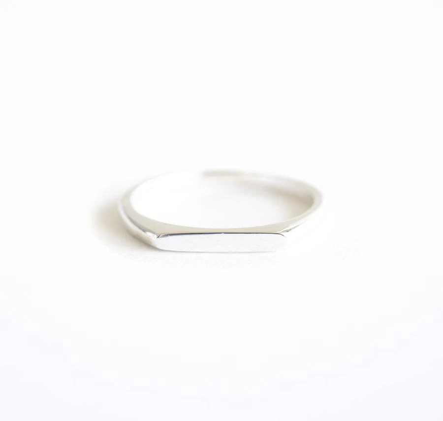 Rose Gypsy - Thin Signet Ring