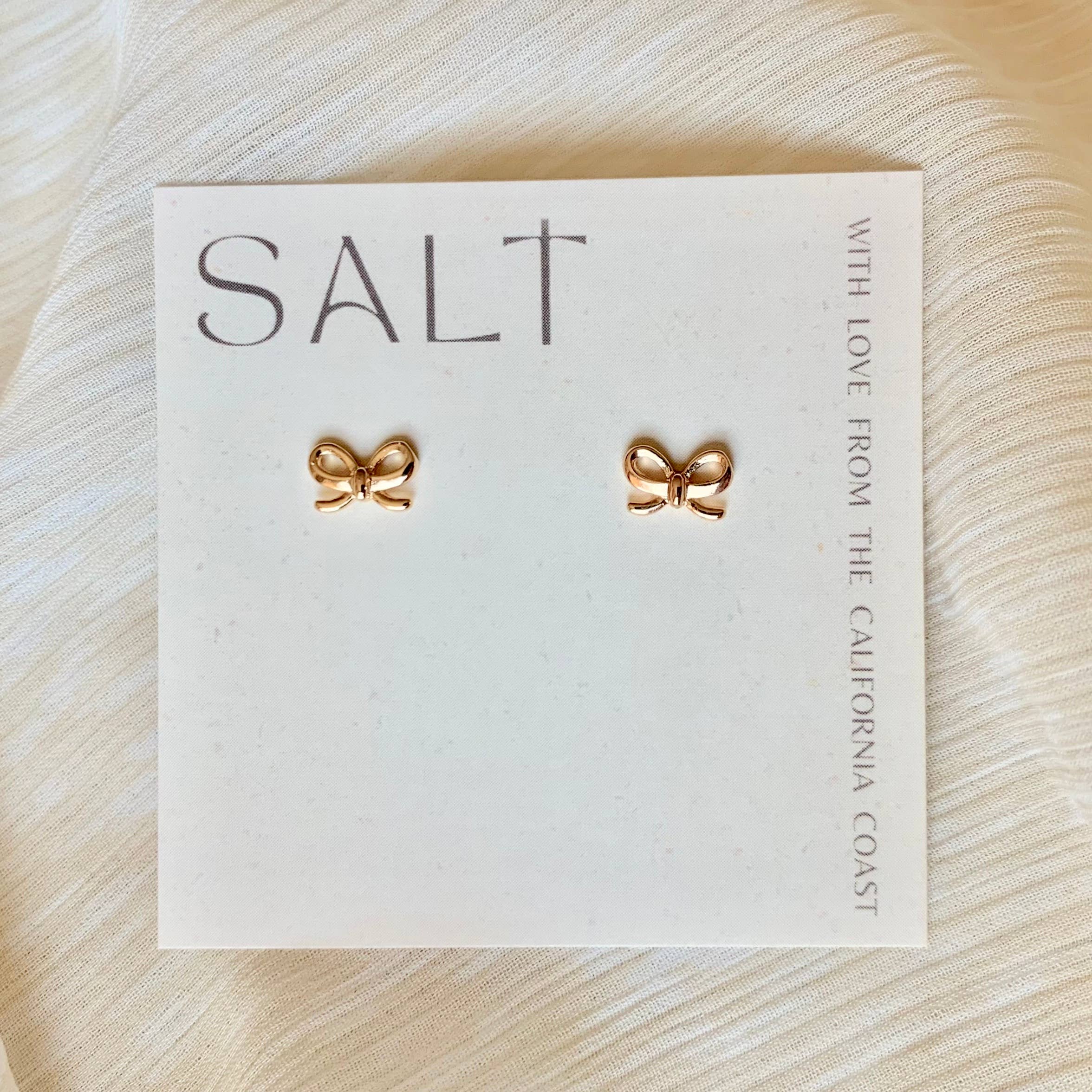 SALT - BOW STUDS | 18k gold