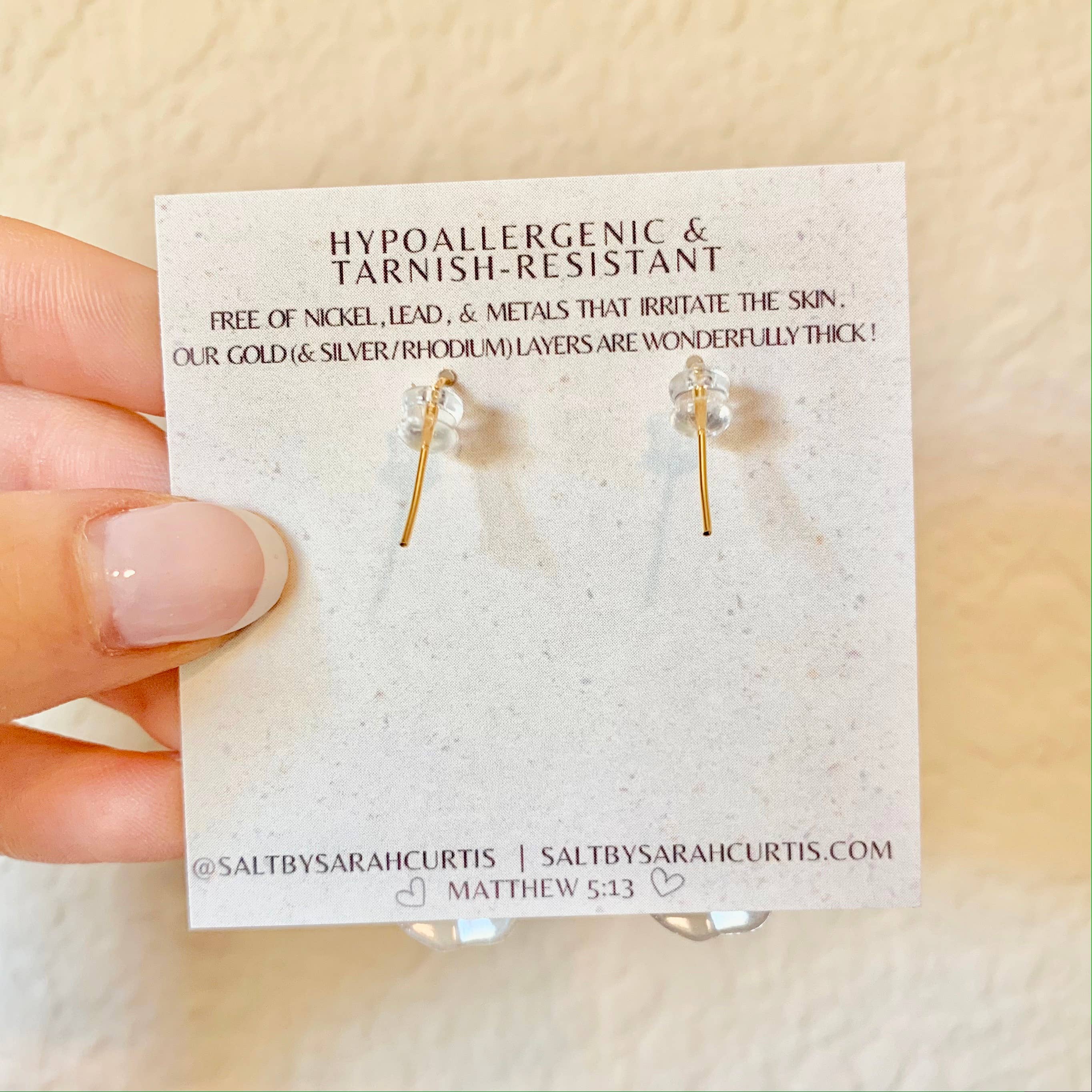 SALT - Gold Seashell Hoop Dangles - Image 5