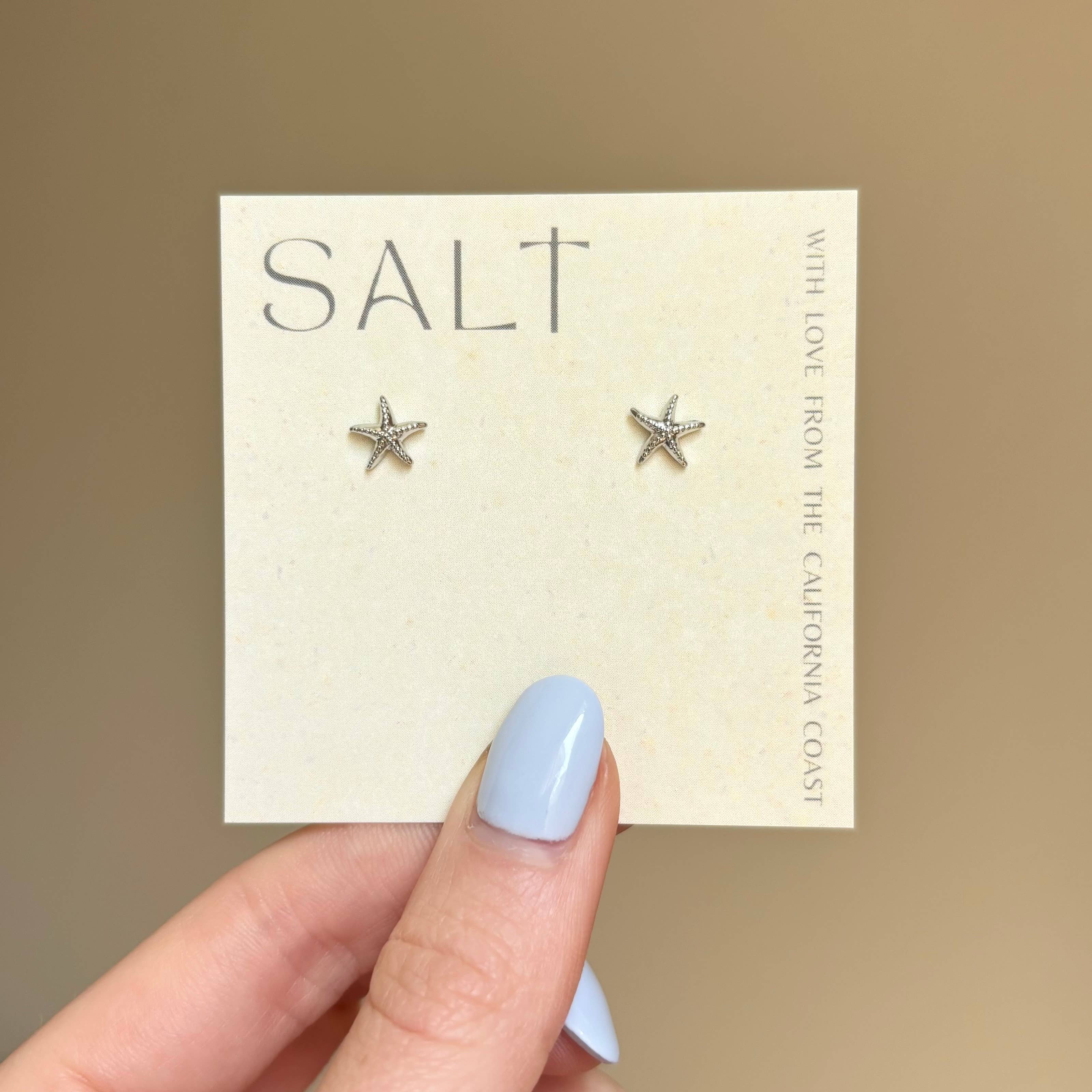 SALT  - SILVER STARFISH STUDS - Image 2