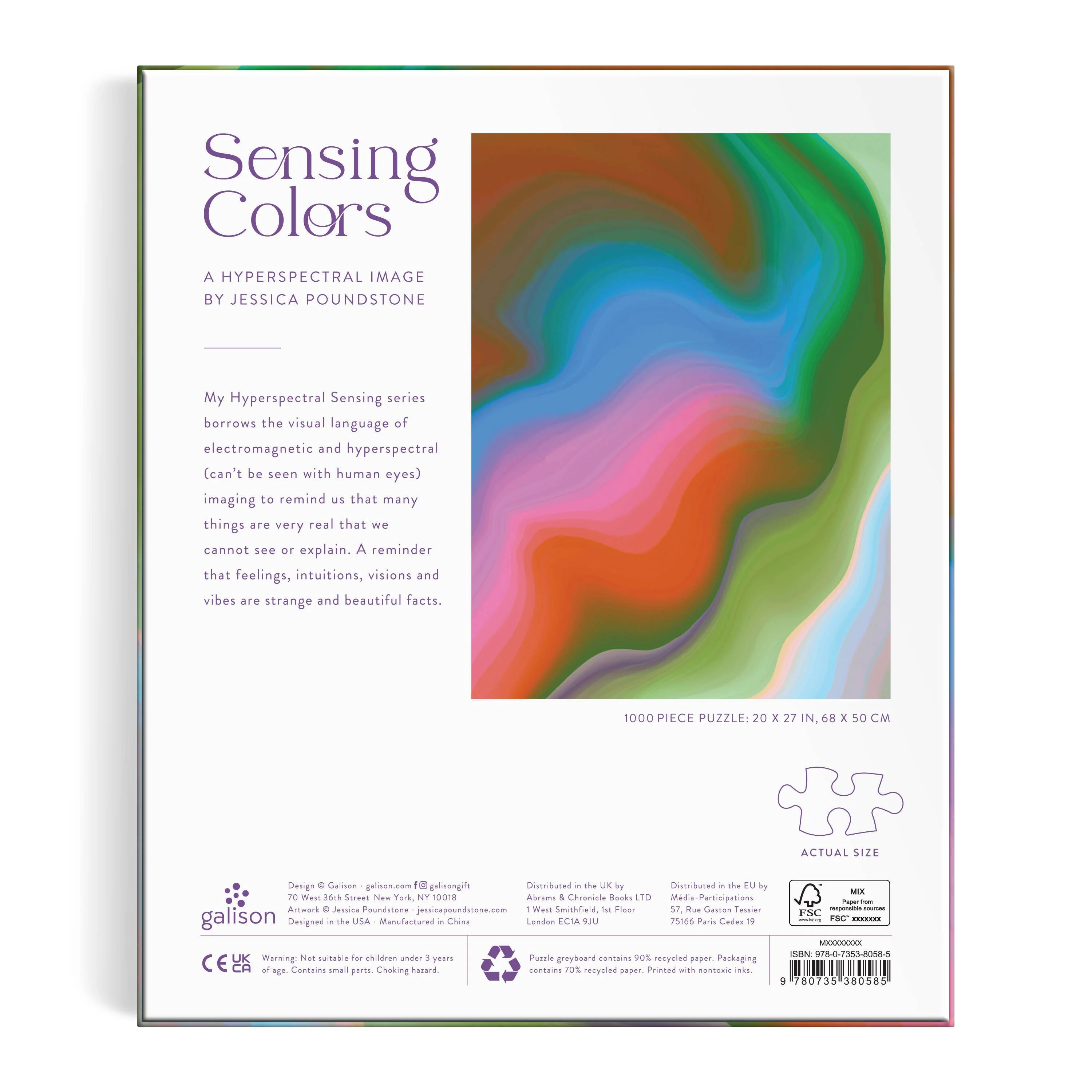 Sensing Colors by Jessica Poundstone 1000 Piece Puzzle - Image 3