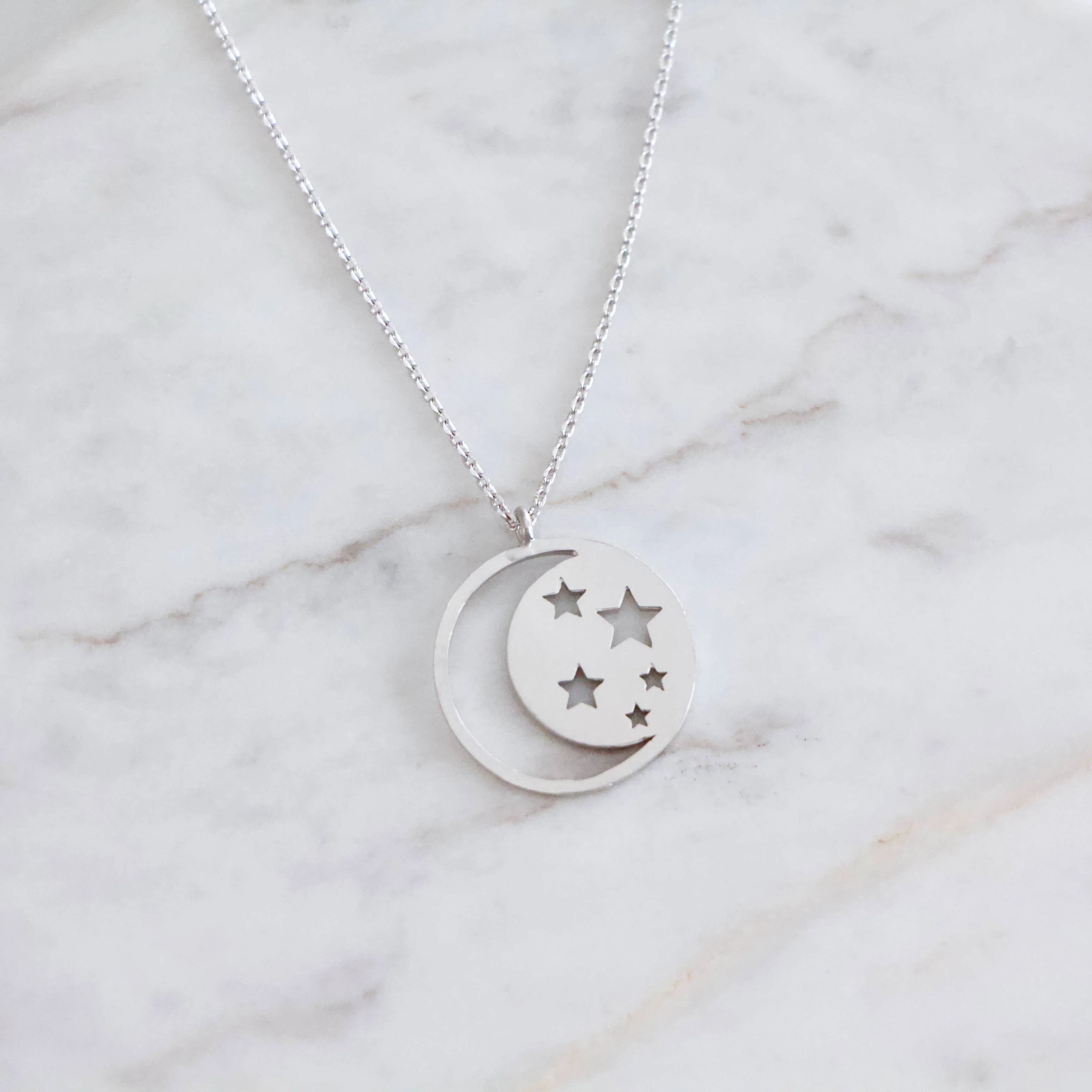 Silver Celestial Necklace