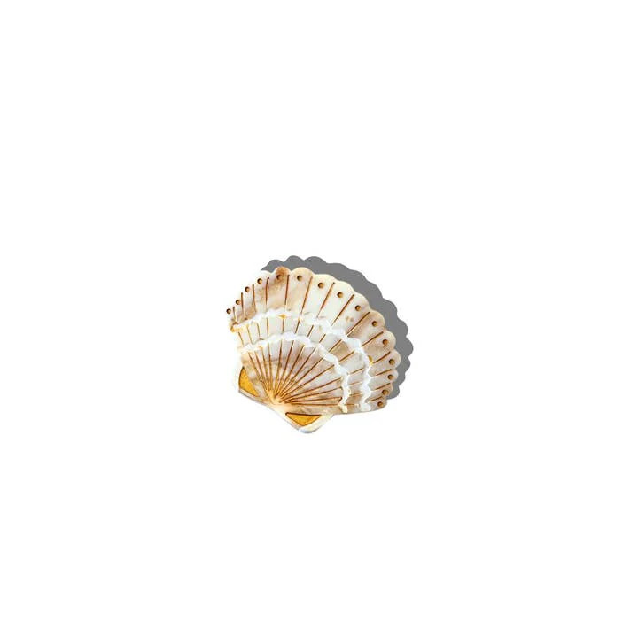 Solar Eclipse - Hand-painted Mini Sea Shell Hair Claws