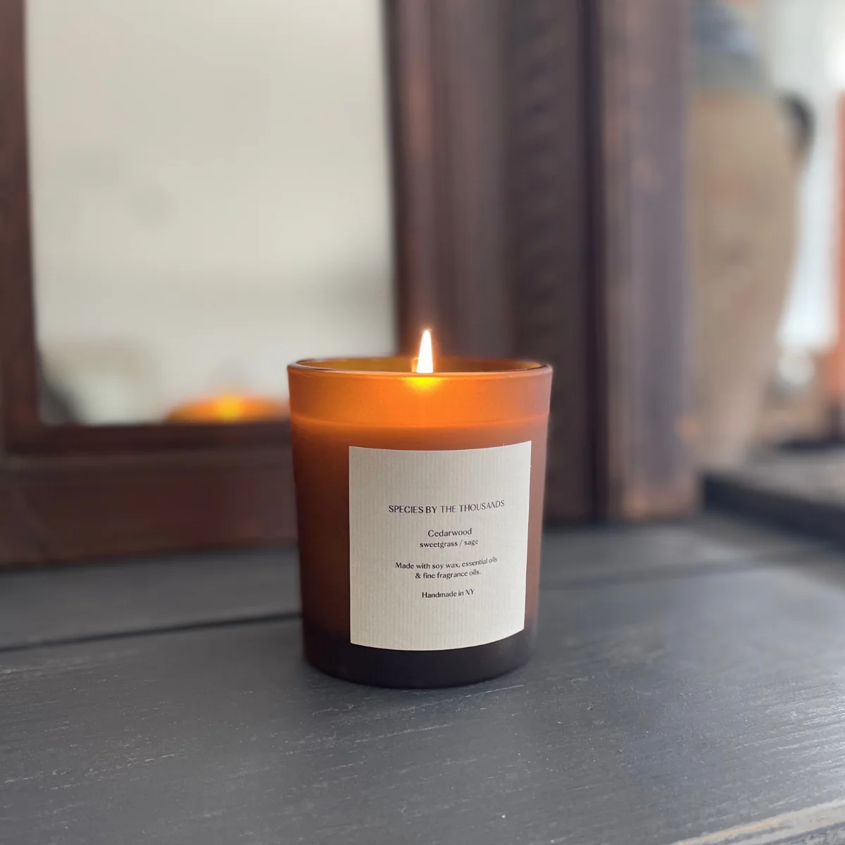 Species by the Thousands - Cedarwood Sweetgrass + Sage Soy Candle - Image 3