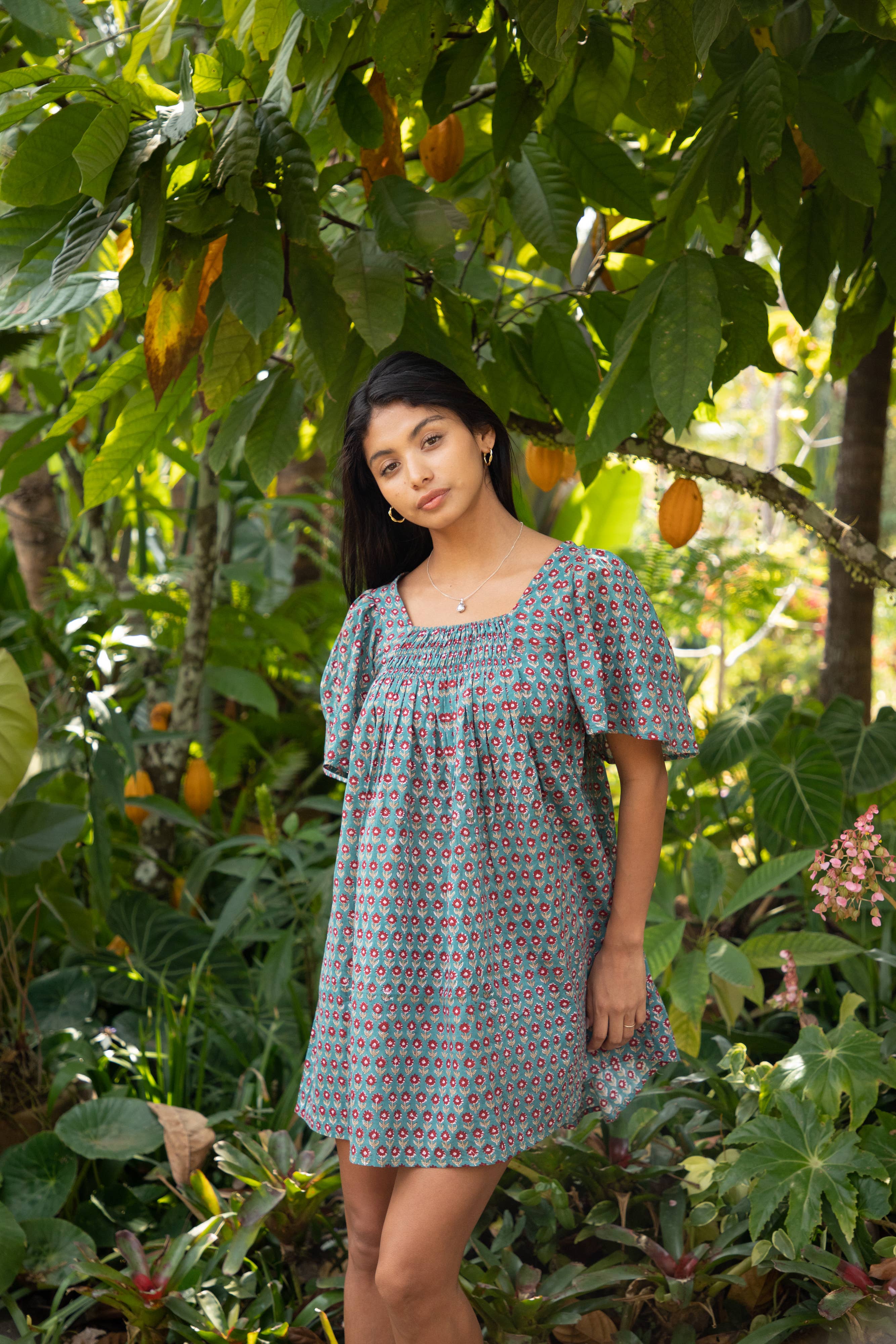 The Fox and The Mermaid - Sanvi Block Printed Mini Dress - Image 15