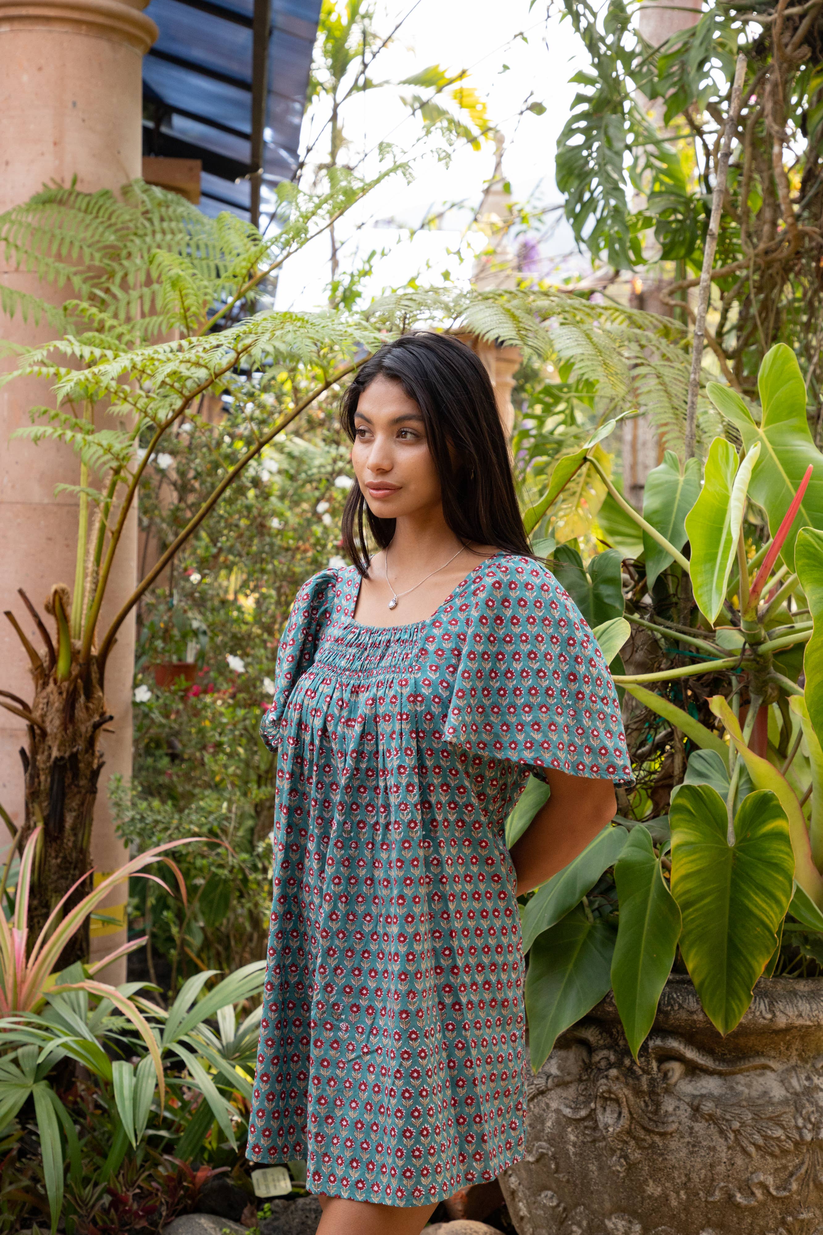 The Fox and The Mermaid - Sanvi Block Printed Mini Dress - Image 16