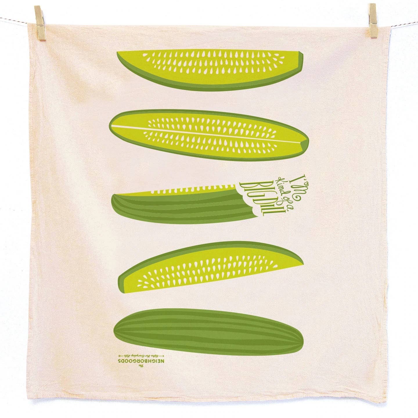 The Neighborgoods - BIG DILL (Dill, Pickle) - Tea Towel Set of 2 - Image 3